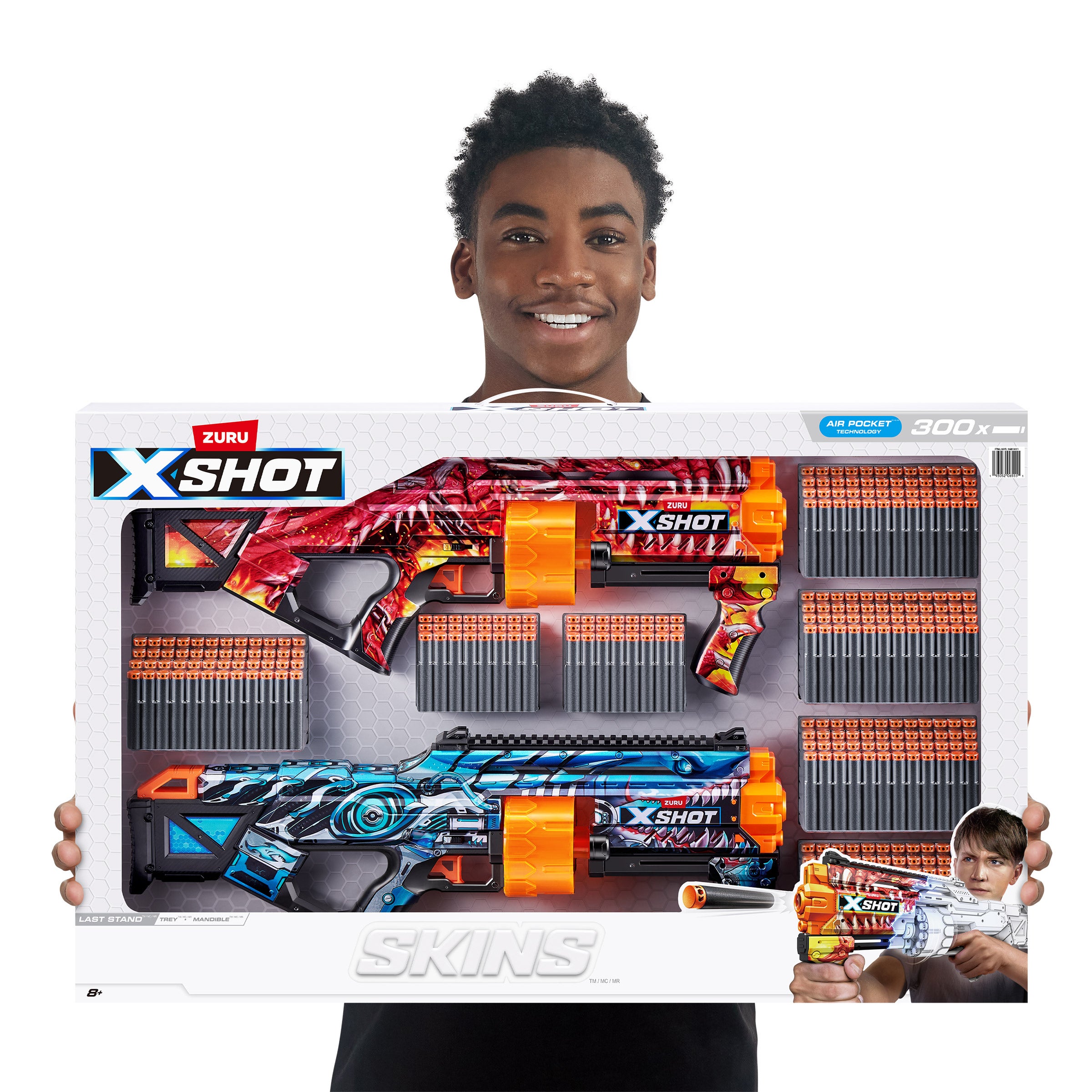 ZURU X-SHOT SKINS LAST STAND BLASTER 2PK - Image 1