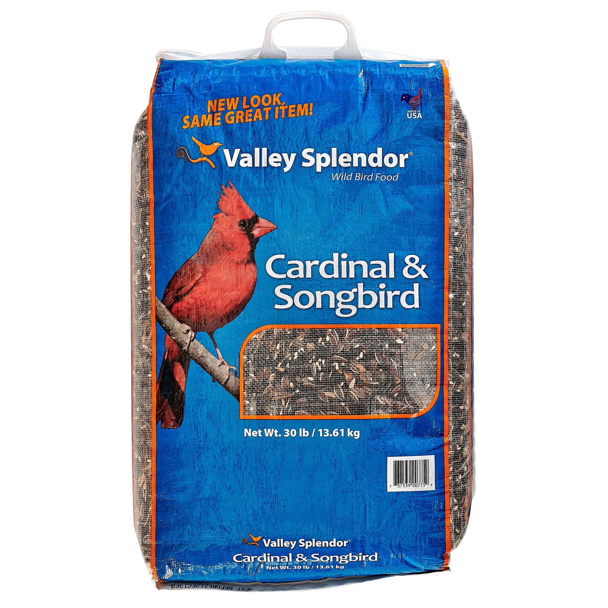 VALLEY SPLENDOR CARDINAL & SONGBIRD BIRD SEED 30 LBS