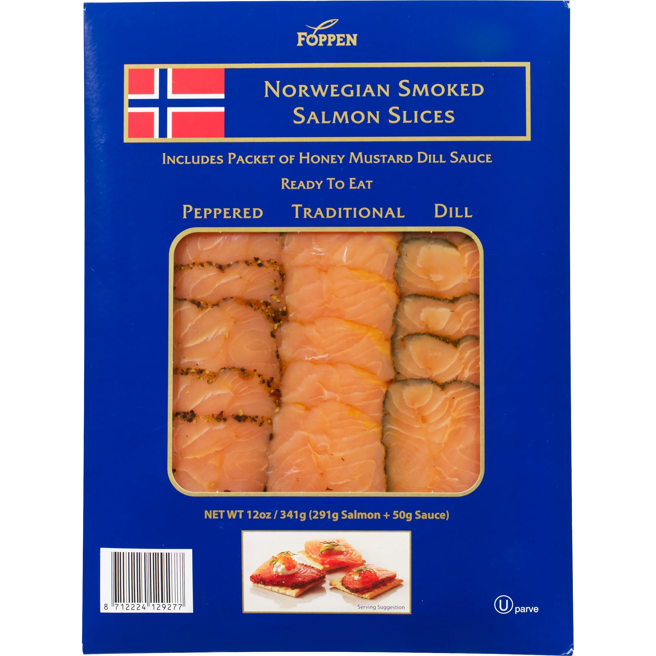 NORWEGIAN SMOKED SALMON SLICES 12 OZ - Image 1