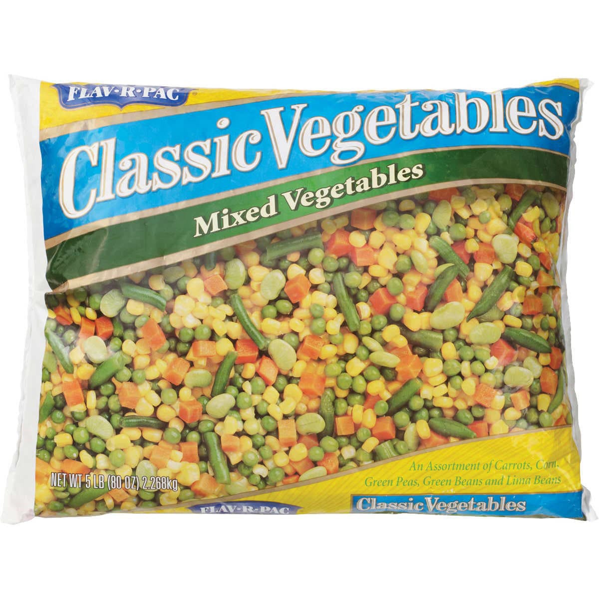 FLAV-R-PAC MIXED VEGETABLES 5 LB