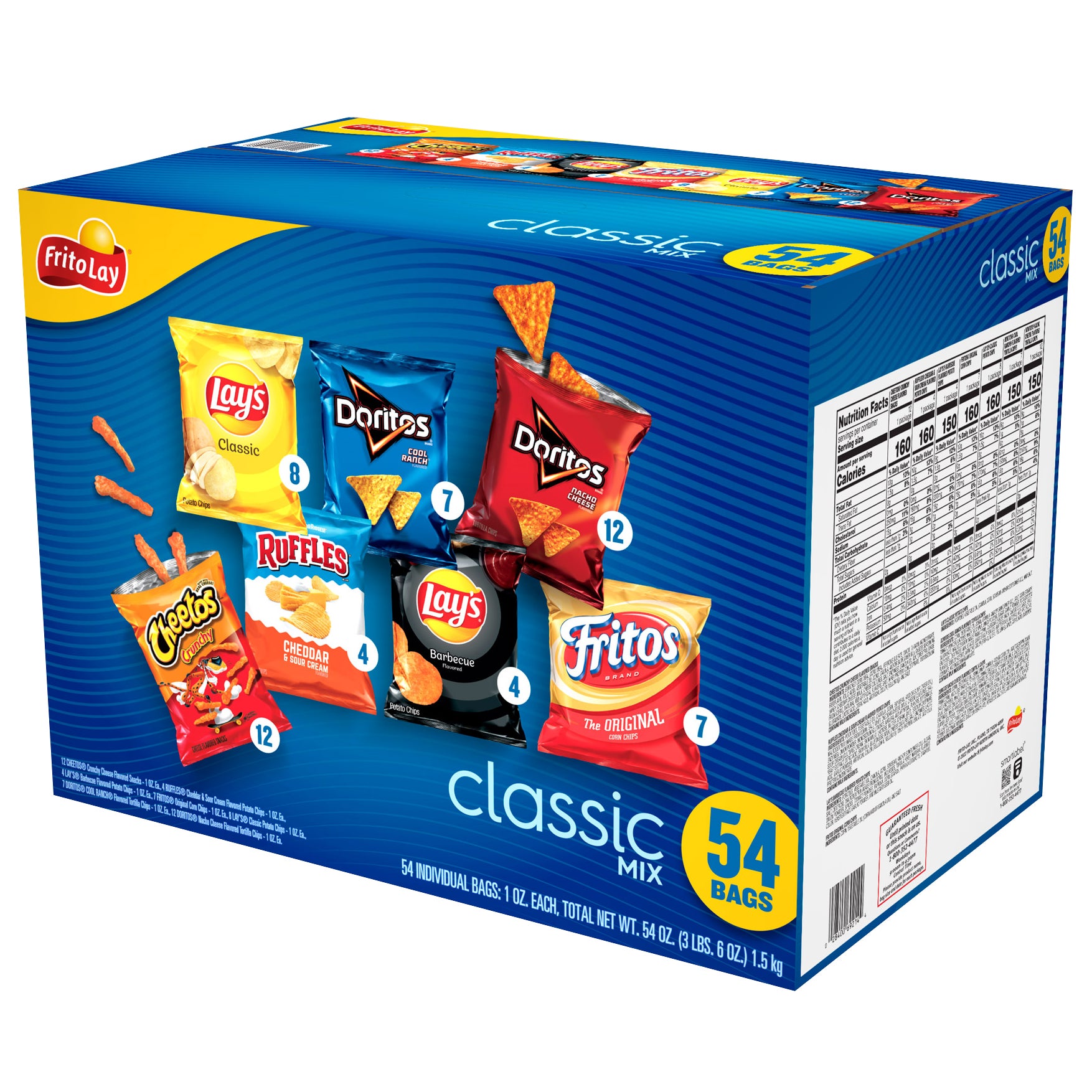 FRITO LAY CLASSIC MIX 54 CT (3.38 LBS) - Image 1