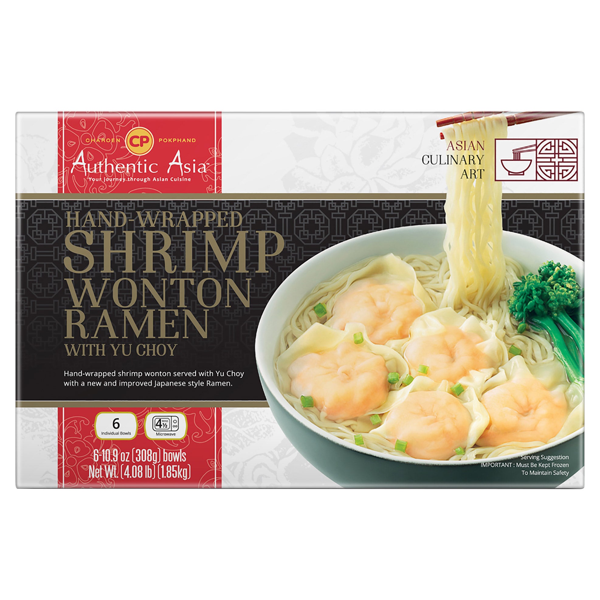 AUTHENTIC ASIA SHRIMP WONTON RAMEN 6/10.9 OZ (4.09 LBS)