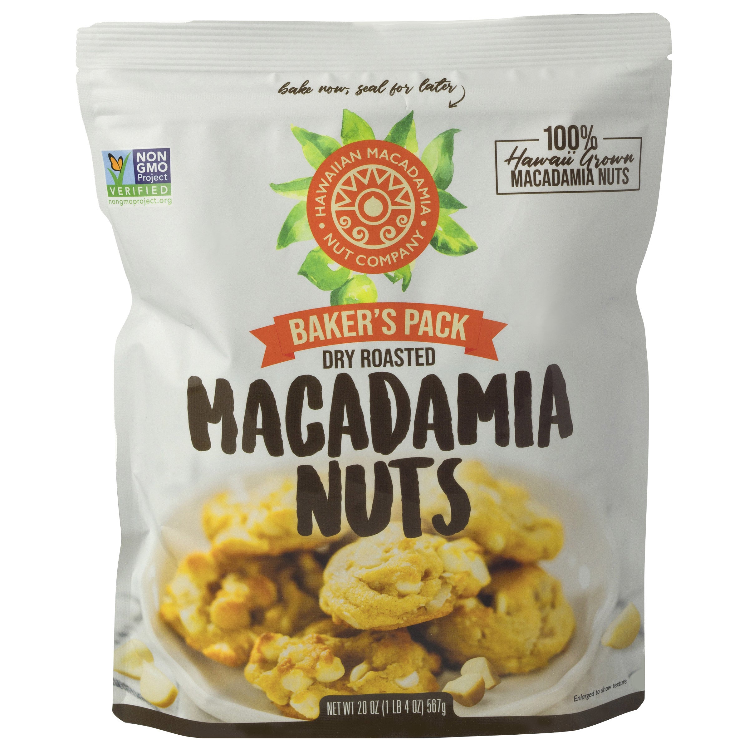HAWAIIAN MACADAMIA CO. BAKING MACADAMIA NUTS 20 OZ