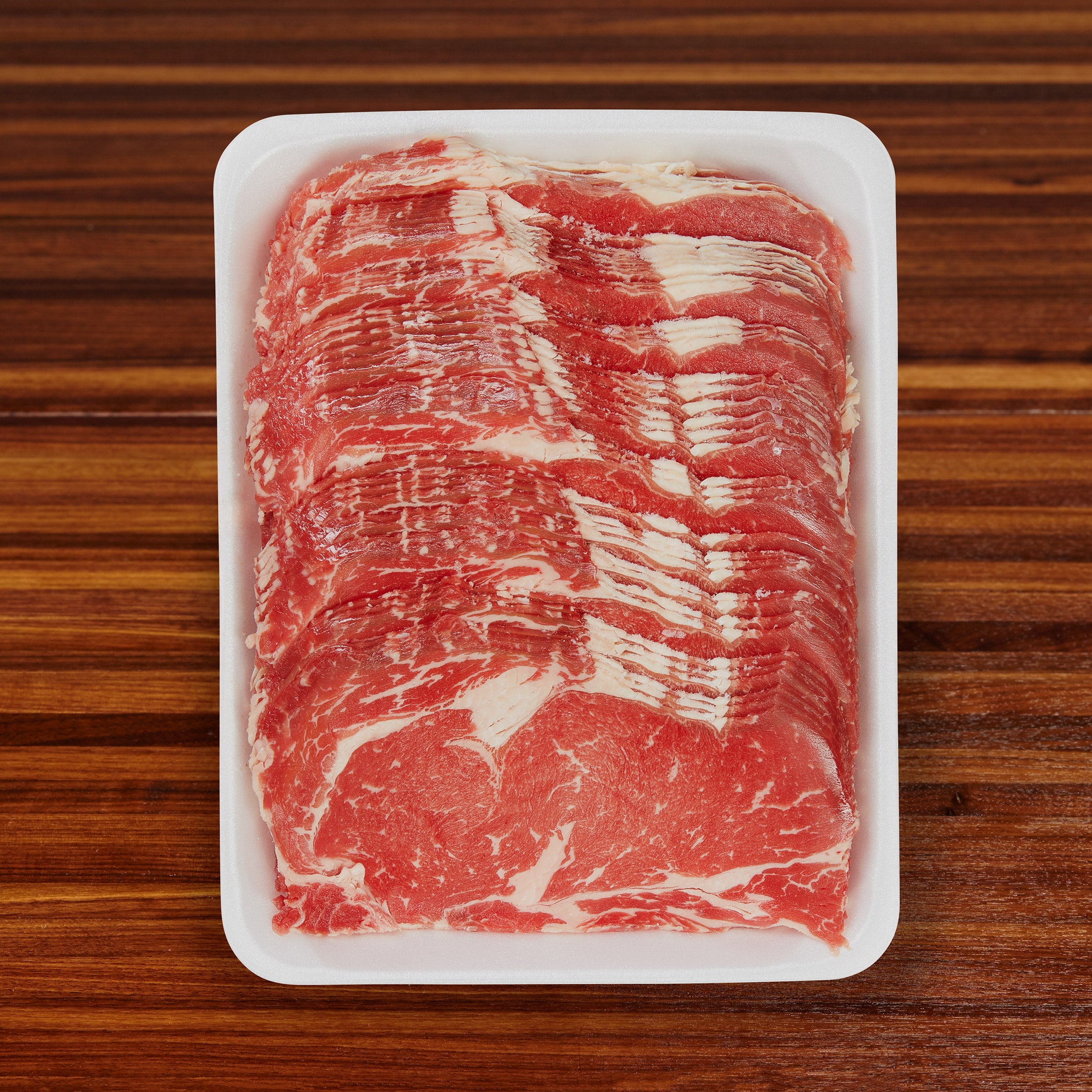 BEEF RIBEYE STEAK PREVIOUSLY FROZEN (SHABU SHABU) PER LB