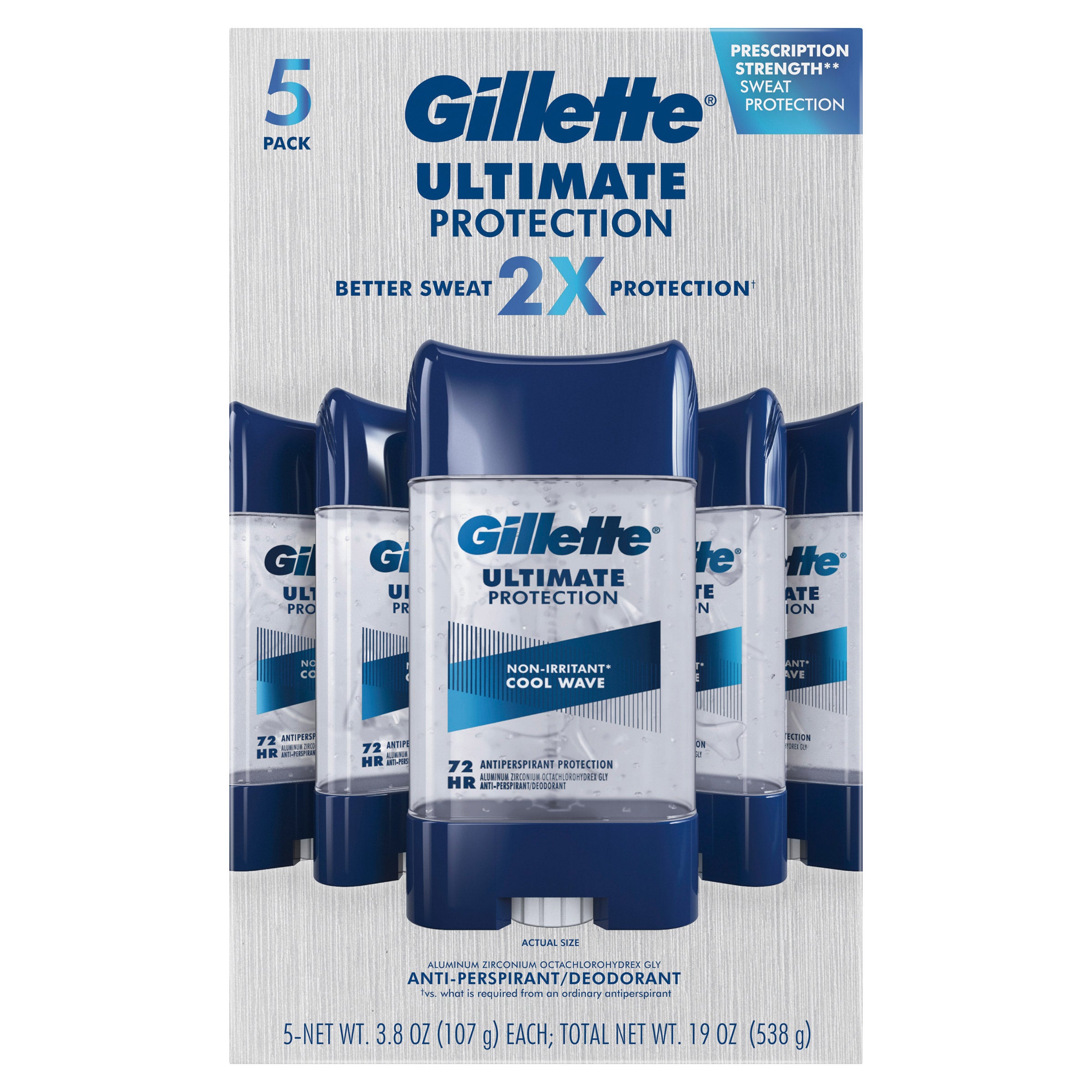 GILLETTE ULTIMATE PROTECTION CLEAR GEL APDO 5/3.8OZ - Image 1