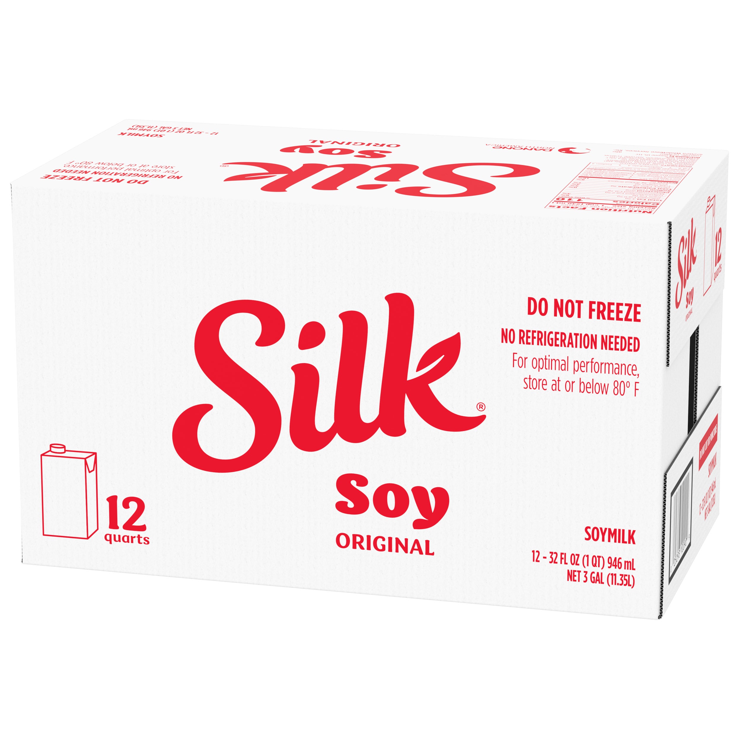 SILK SOY ORIGINAL 12/32 FL OZ - Image 1