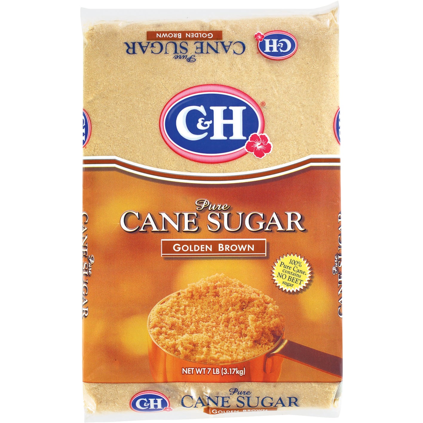 C & H LT BROWN CANE SUGAR 7 LB