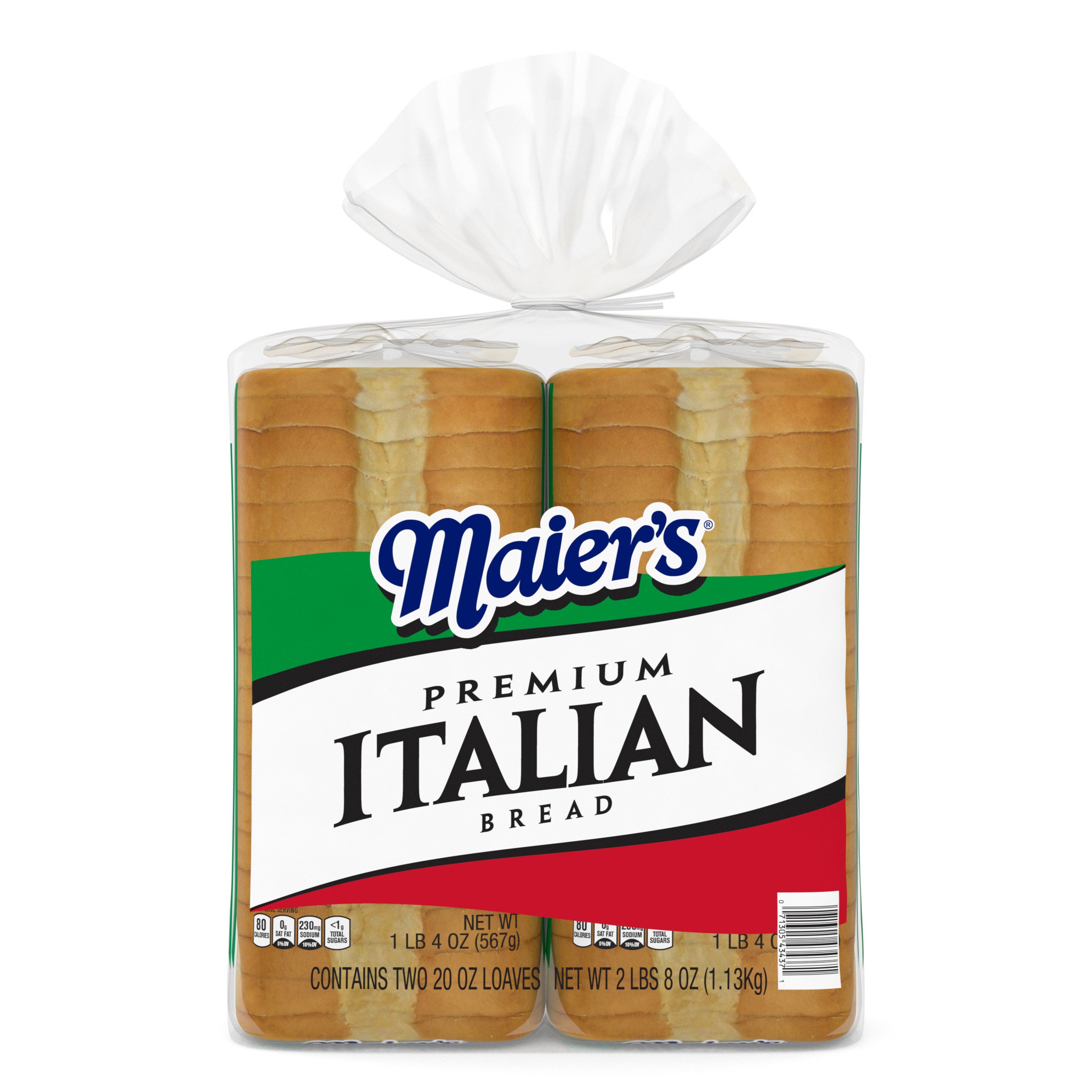 MAIER'S ITALIAN BREAD 2/20 OZ (2.5 LBS)