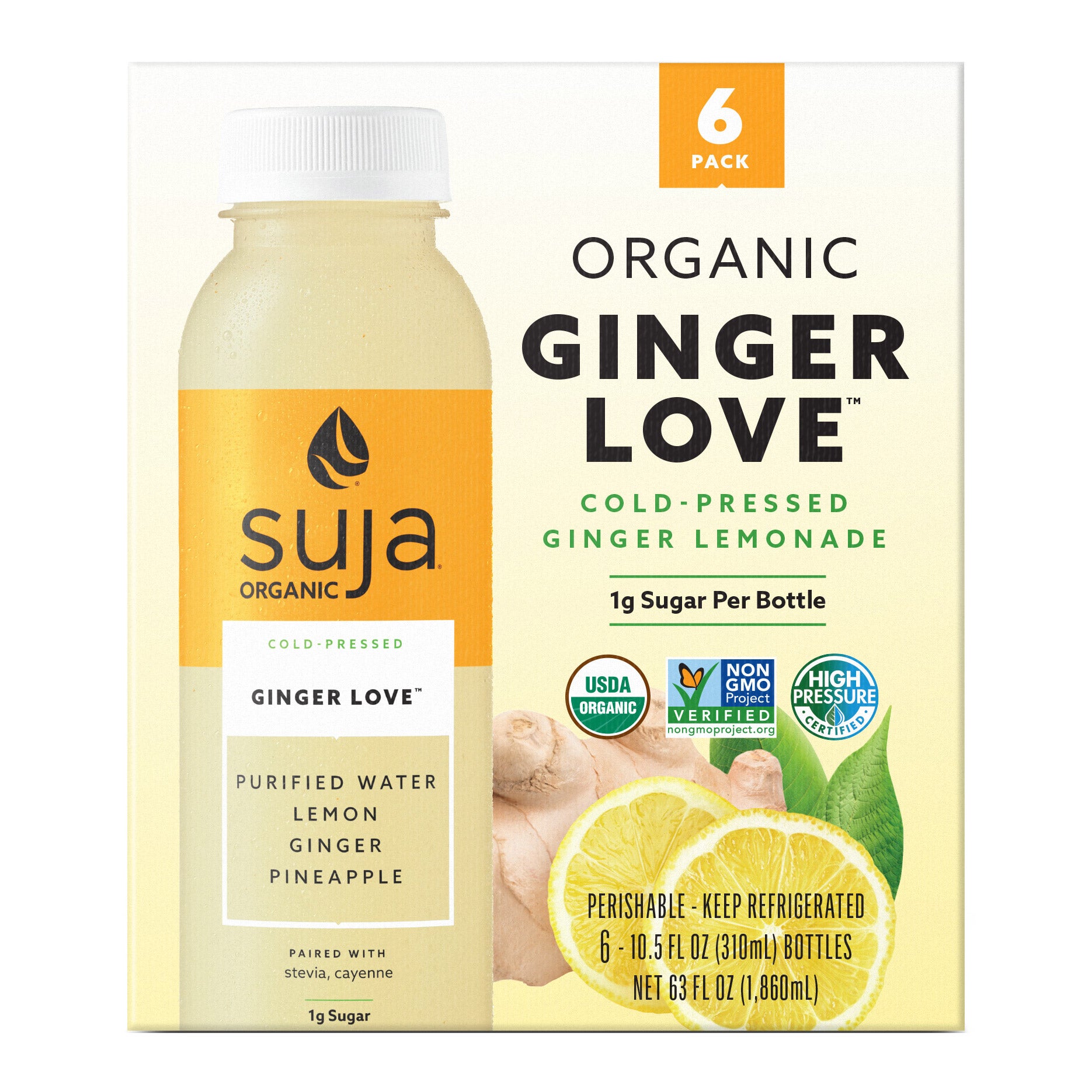 SUJA ORGANIC GINGER LOVE 6/10.5 OZ