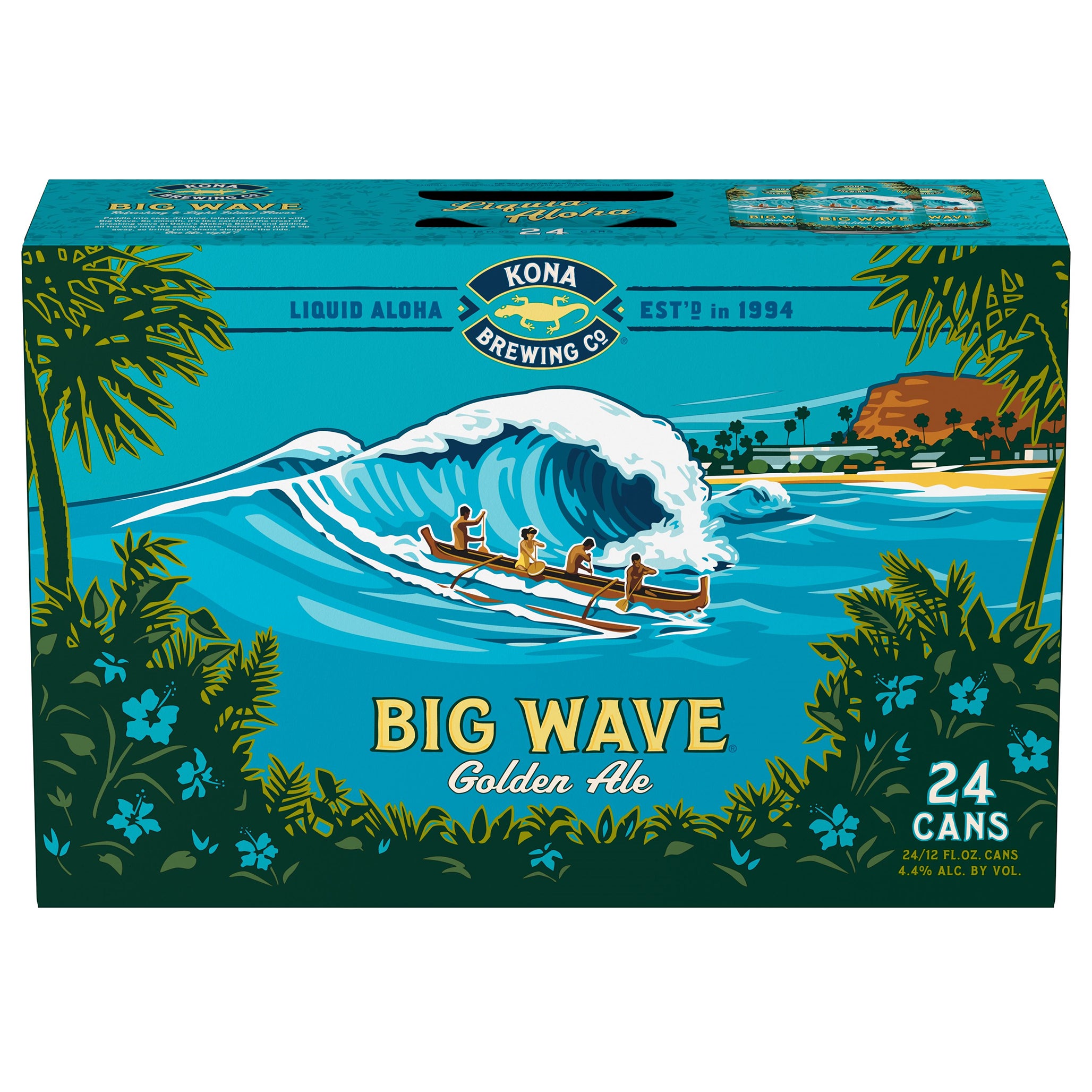 KONA BREWING BIG WAVE GOLDEN ALE 24/12 OZ CANS