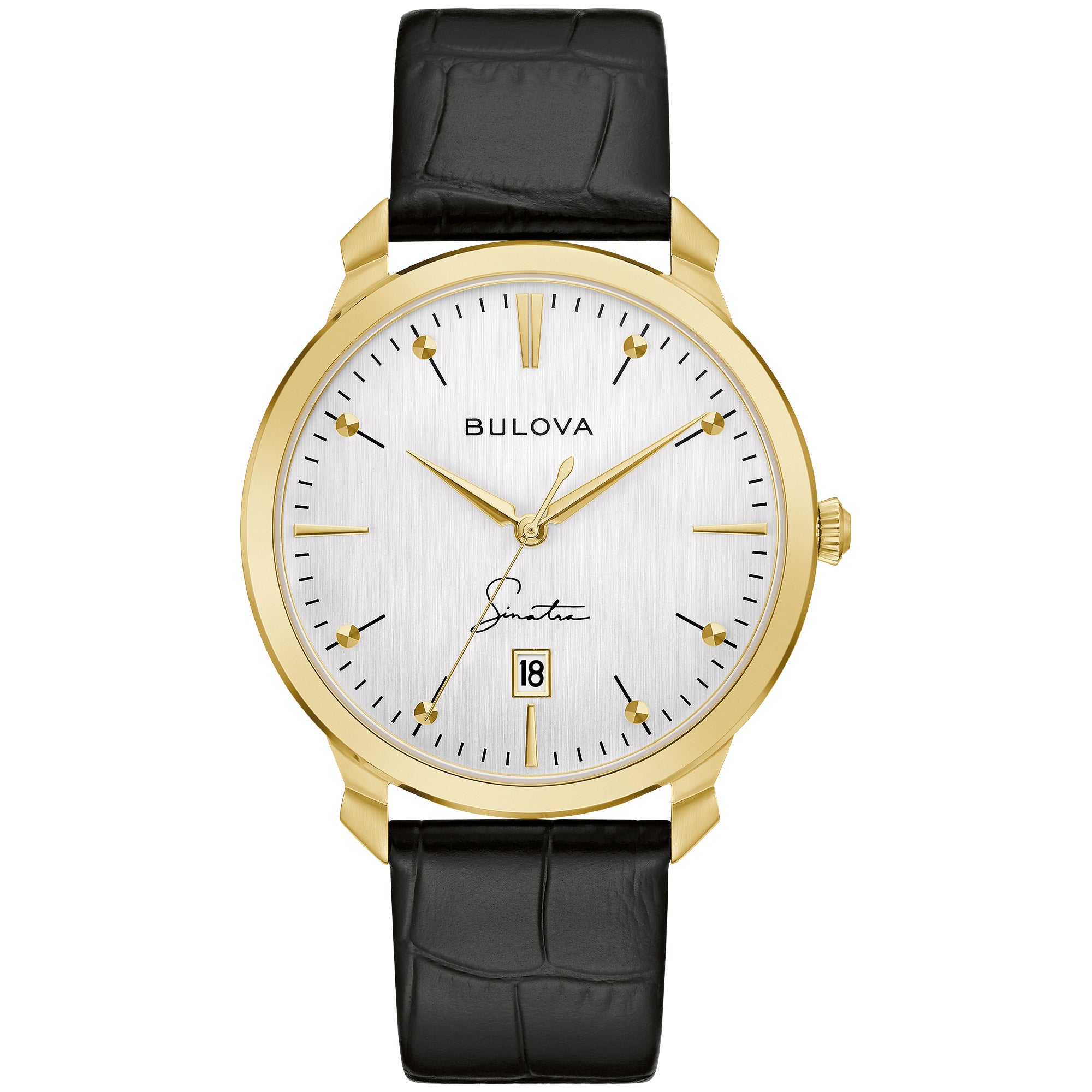 BULOVA FRANK SINATRA WHITE DIAL QUARTZ MEN'S WATCH