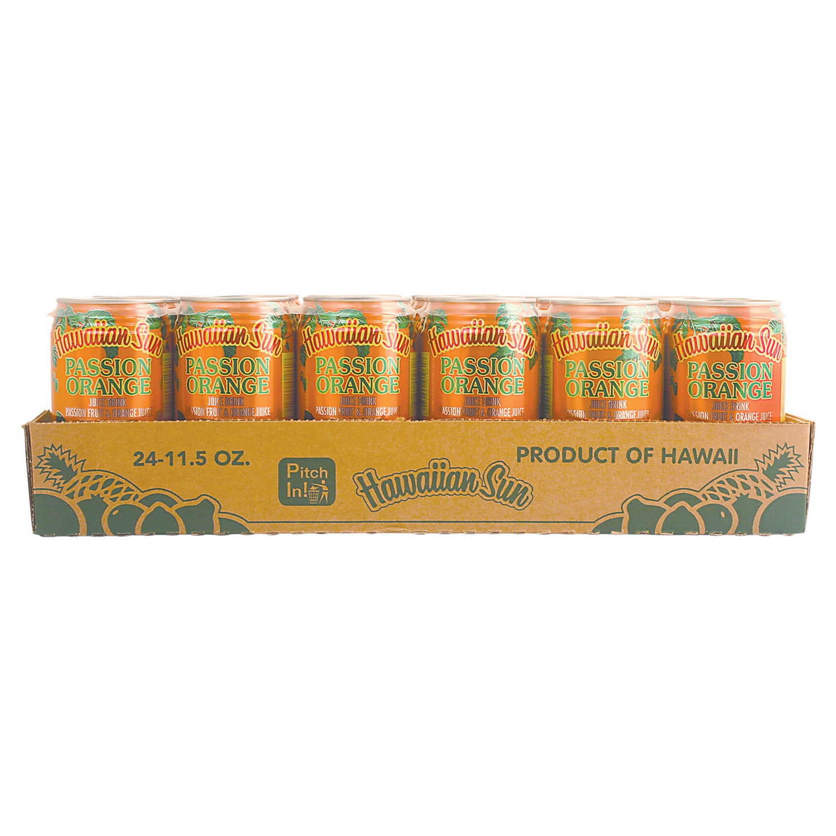 HAWAIIAN SUN ALL-NATRL ORANGE PASSION DRINK 24/11.5 OZ