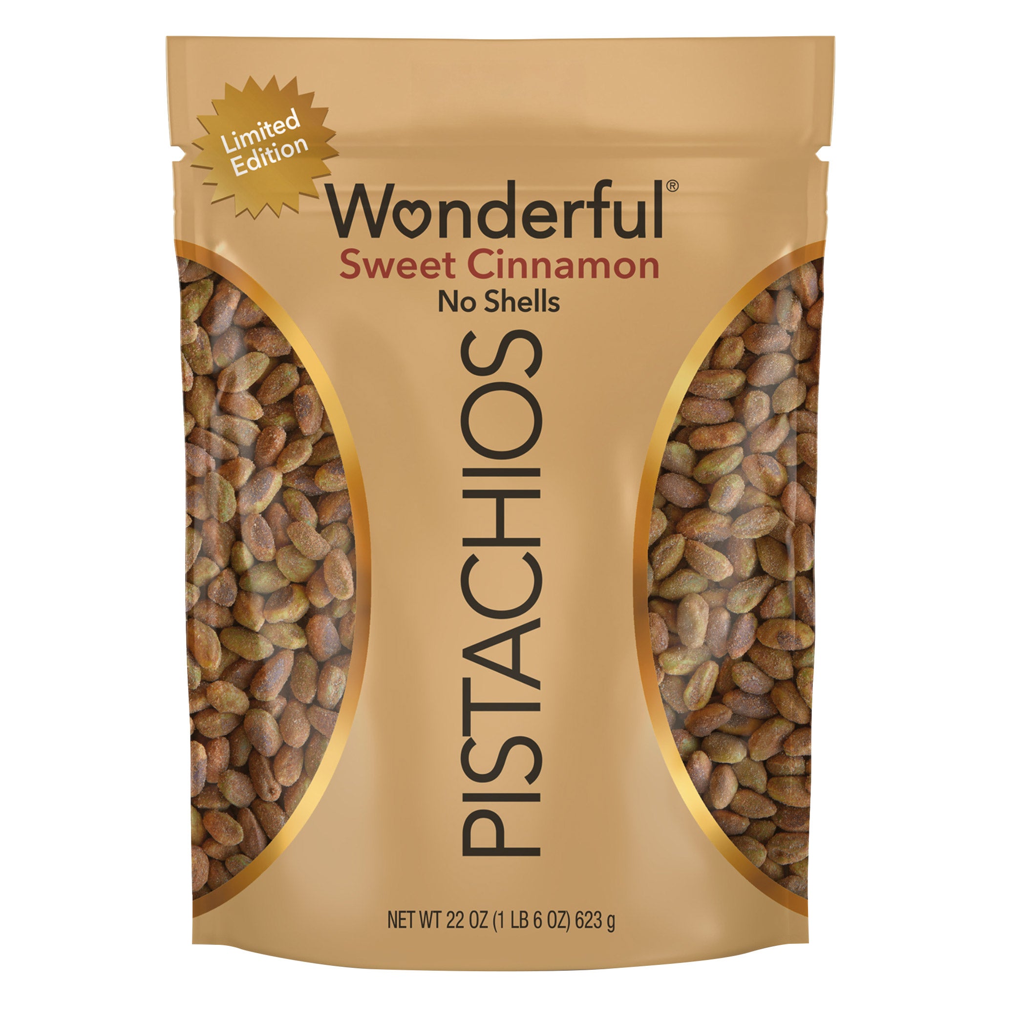 WONDERFUL PISTACHIOS SWEET CINNAMON 22 OZ - Image 1