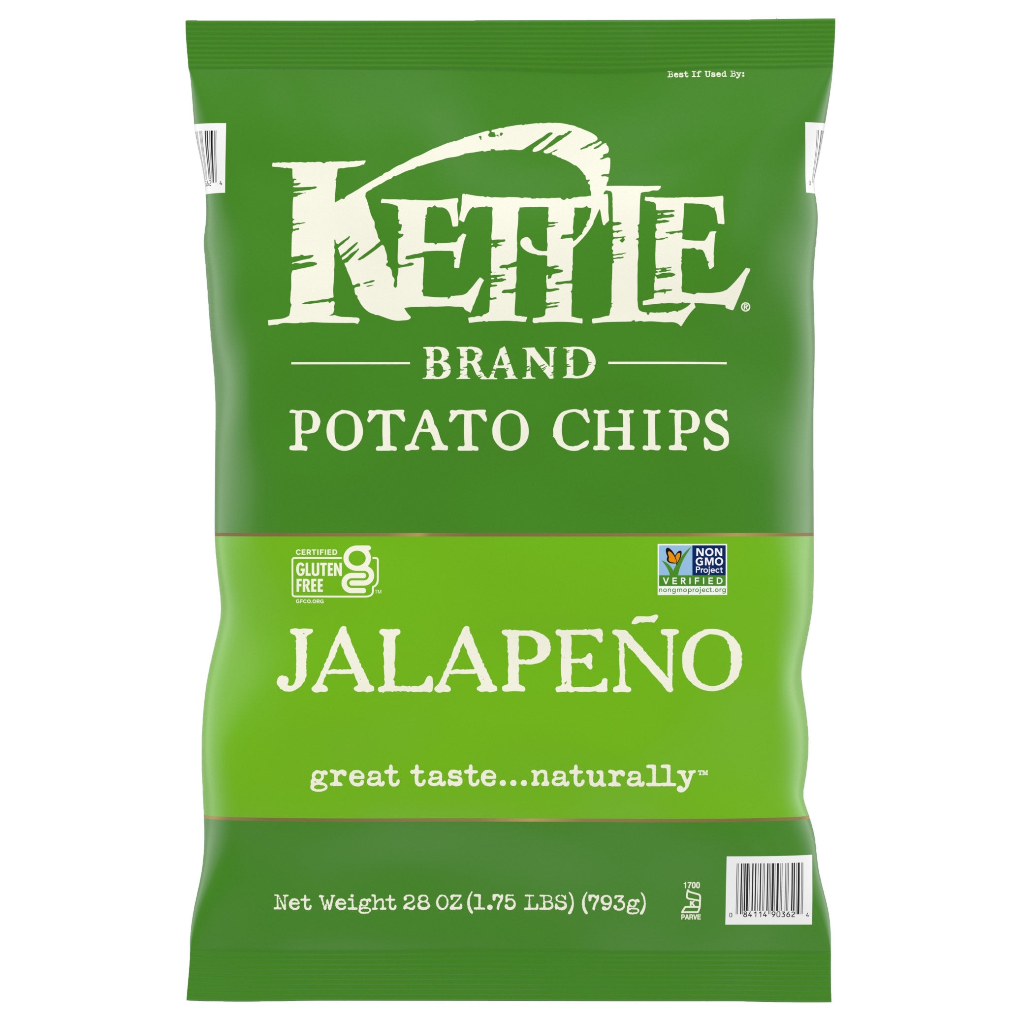 KETTLE POTATO CHIPS JALAPENO 28 OUNCES