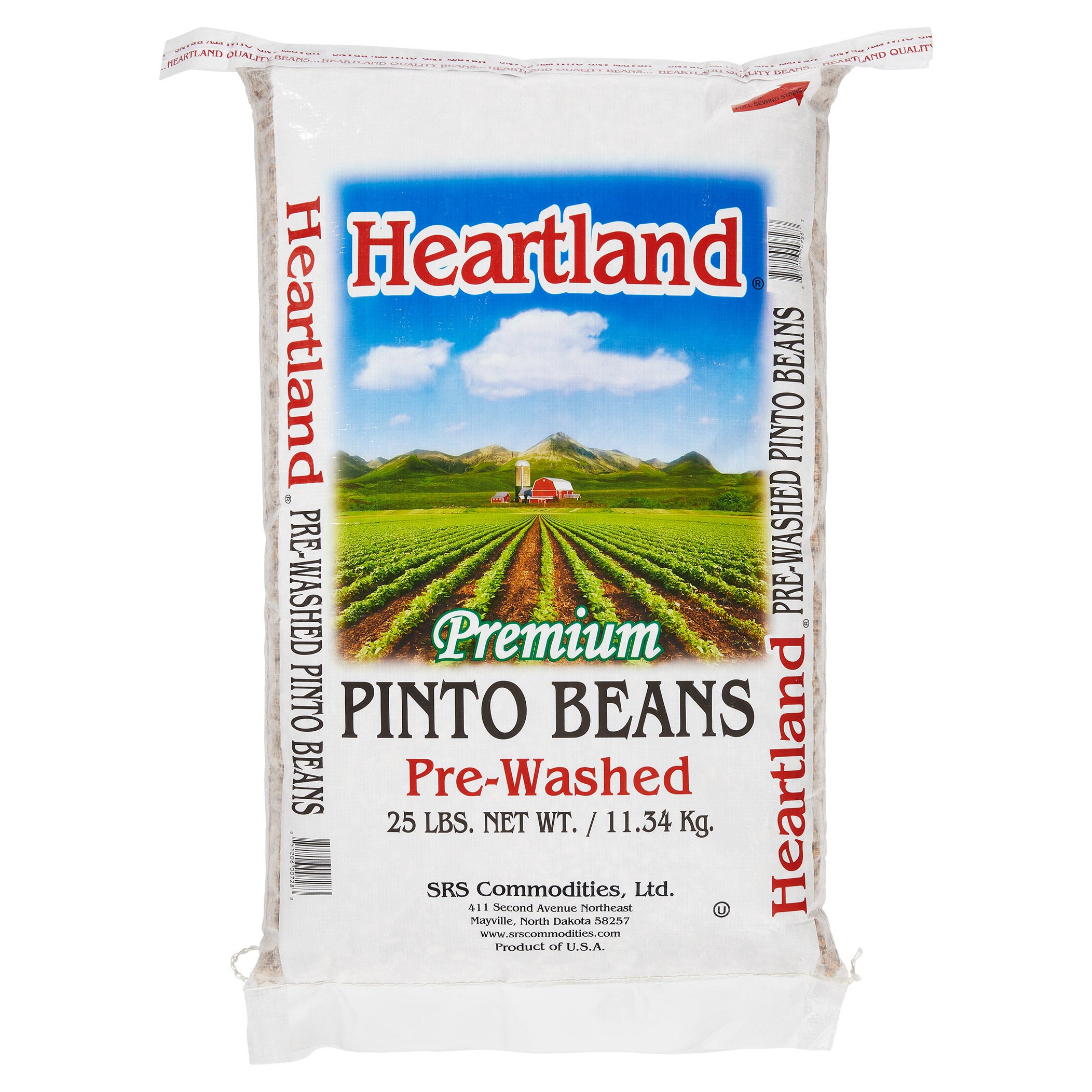 HEARTLAND PRE-WASHED PINTO BEANS 25 LBS