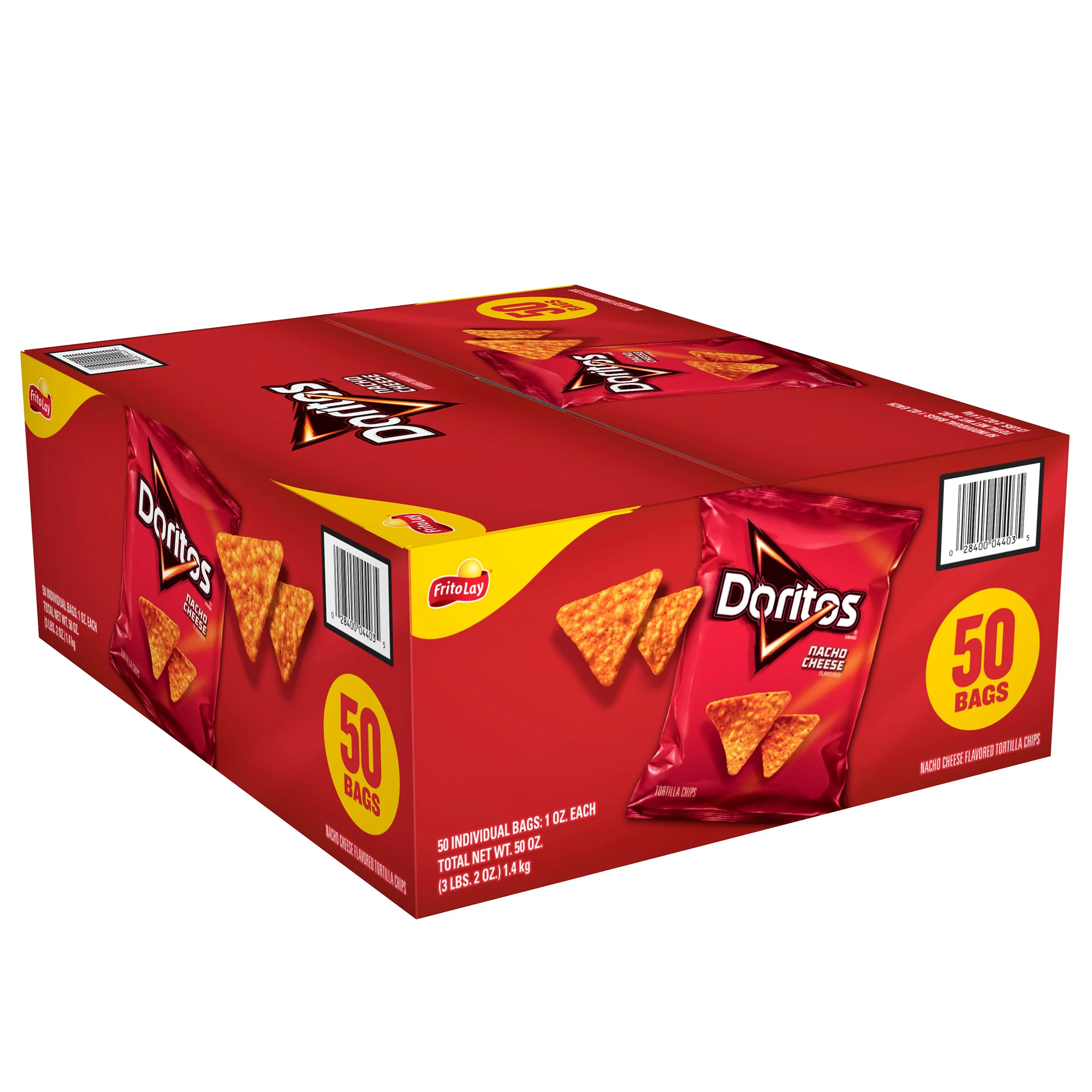 FRITO LAY VEND PACK DORITOS NACHO CHEESE 50 COUNT 1 OUNCE BAGS - Image 1