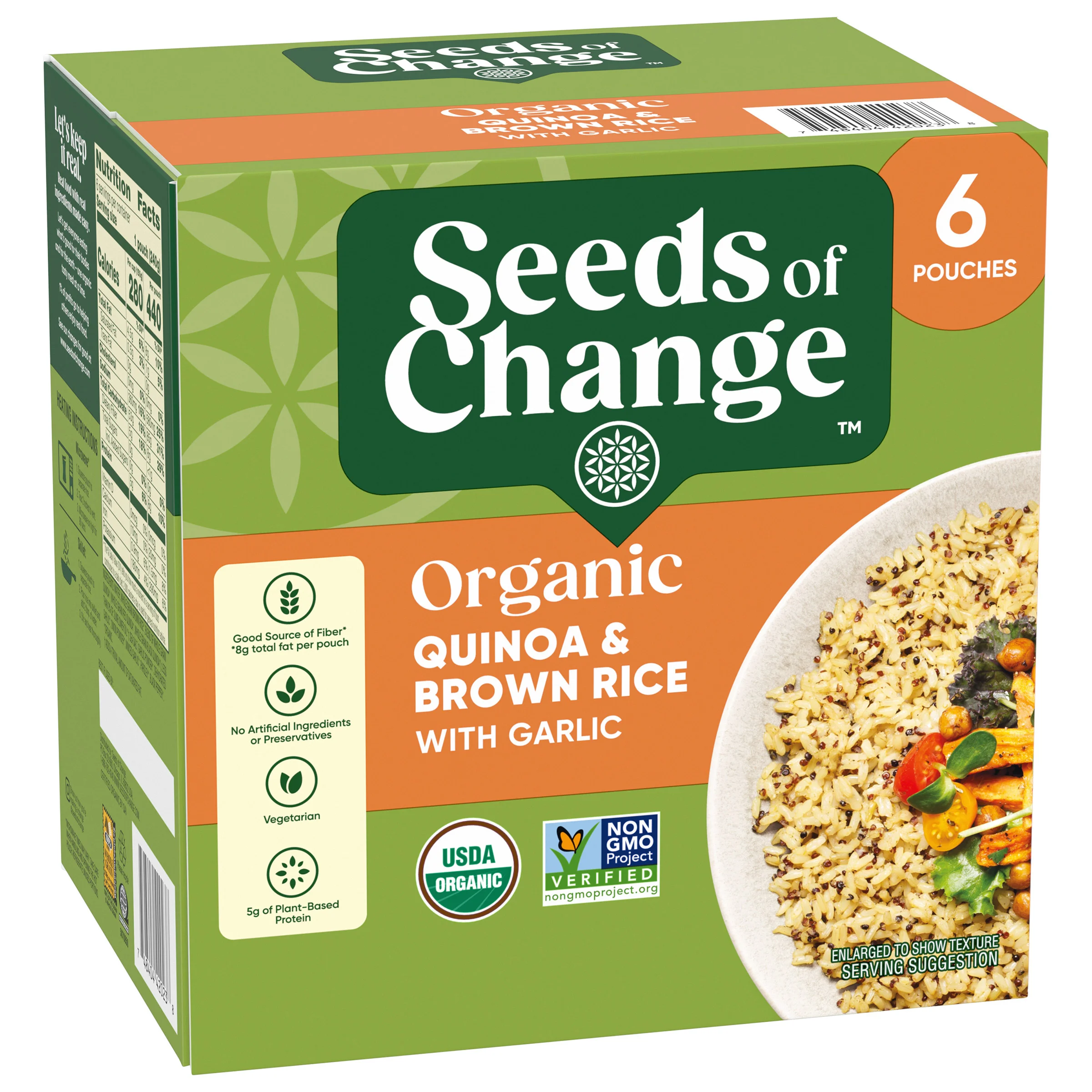 ORGANIC SEED OF CHANGE QUINOA AND BROWN RICE 6 PACK 8.5 OUNCES EACH - Image 1