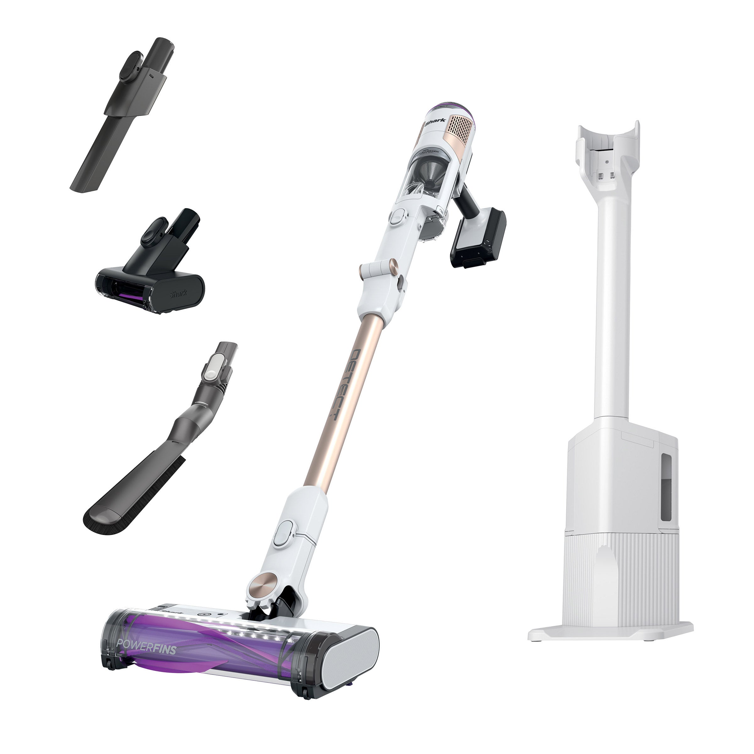 SHARK DETECT CORDLESS STICK VACUUM WITH AUTOEMPTY BASE ^
