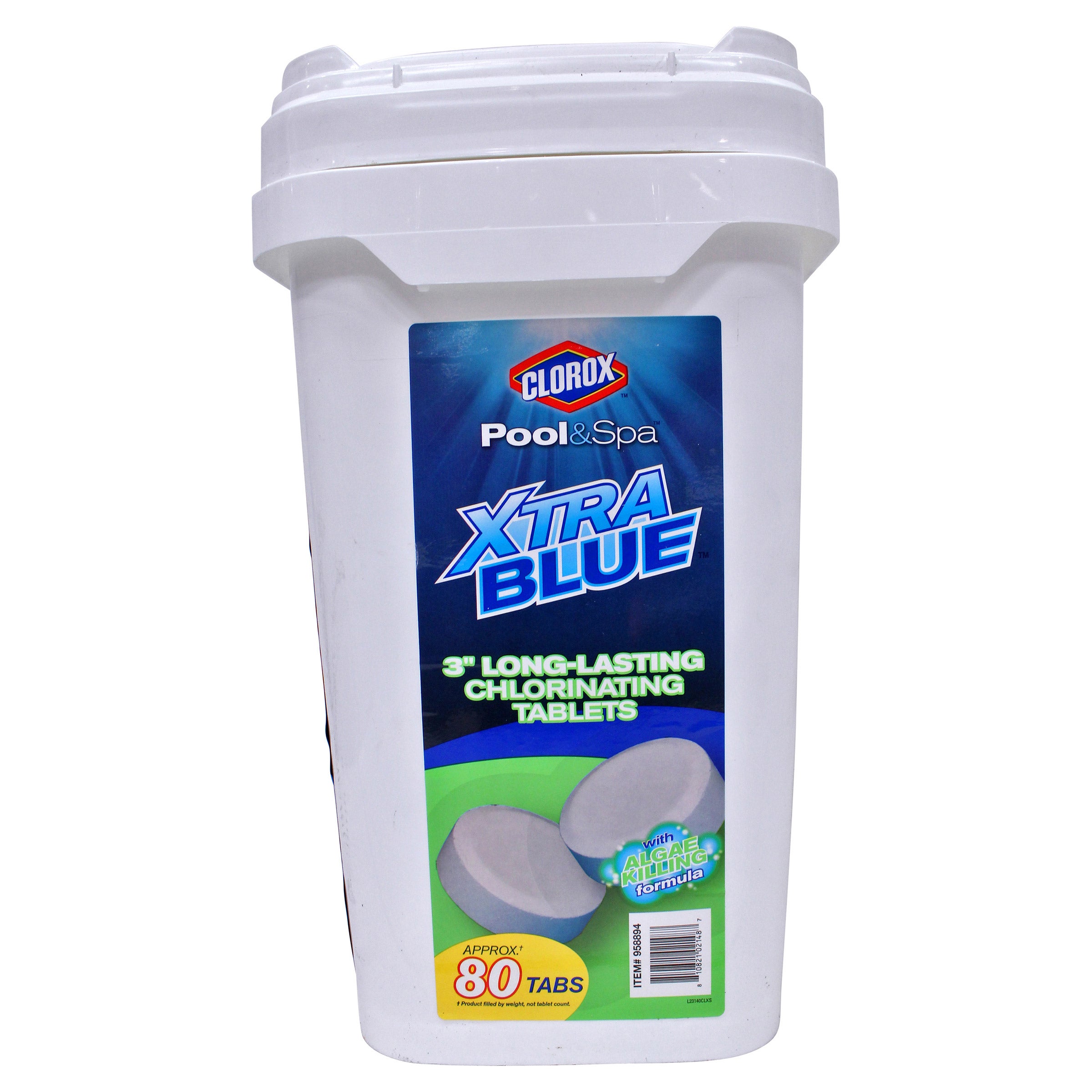 CLOROX POOL & SPA XTRA BLUE 3¨ CHLORINATING TABS