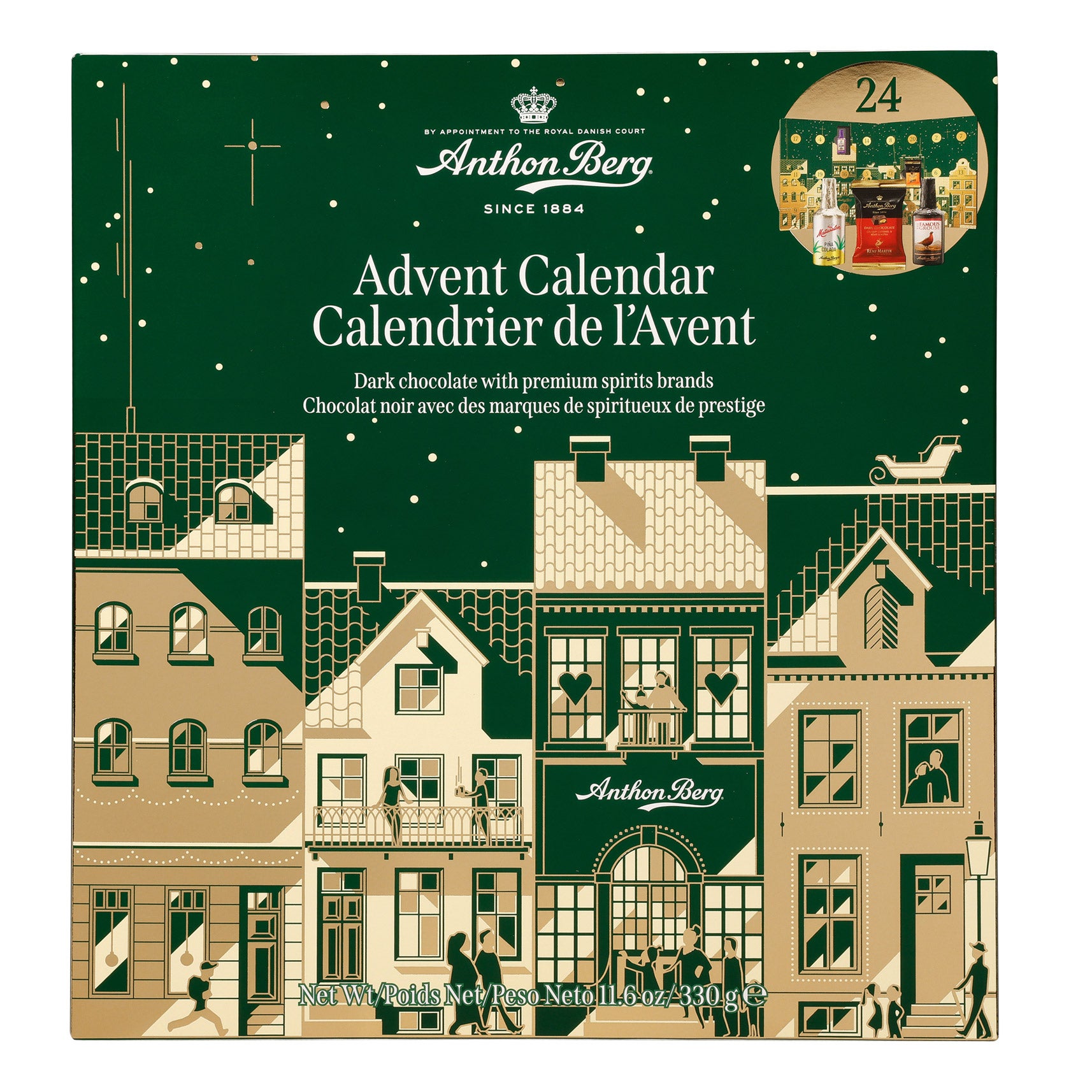ANTHON BERG LIQUOR ADVENT CALENDAR 24 COUNT BOX
