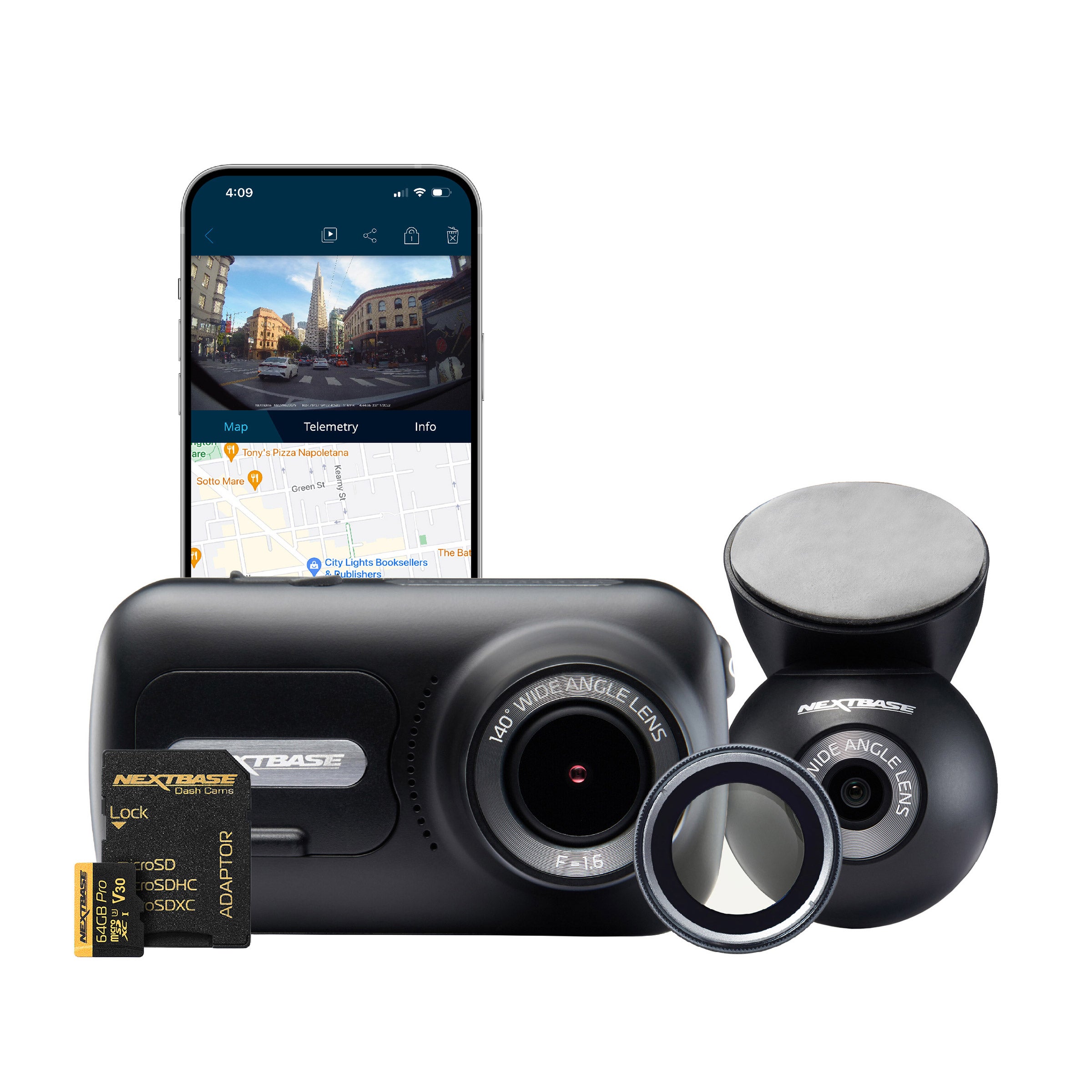 NEXTBASE 322GW 1080P DASH CAM BUNDLE