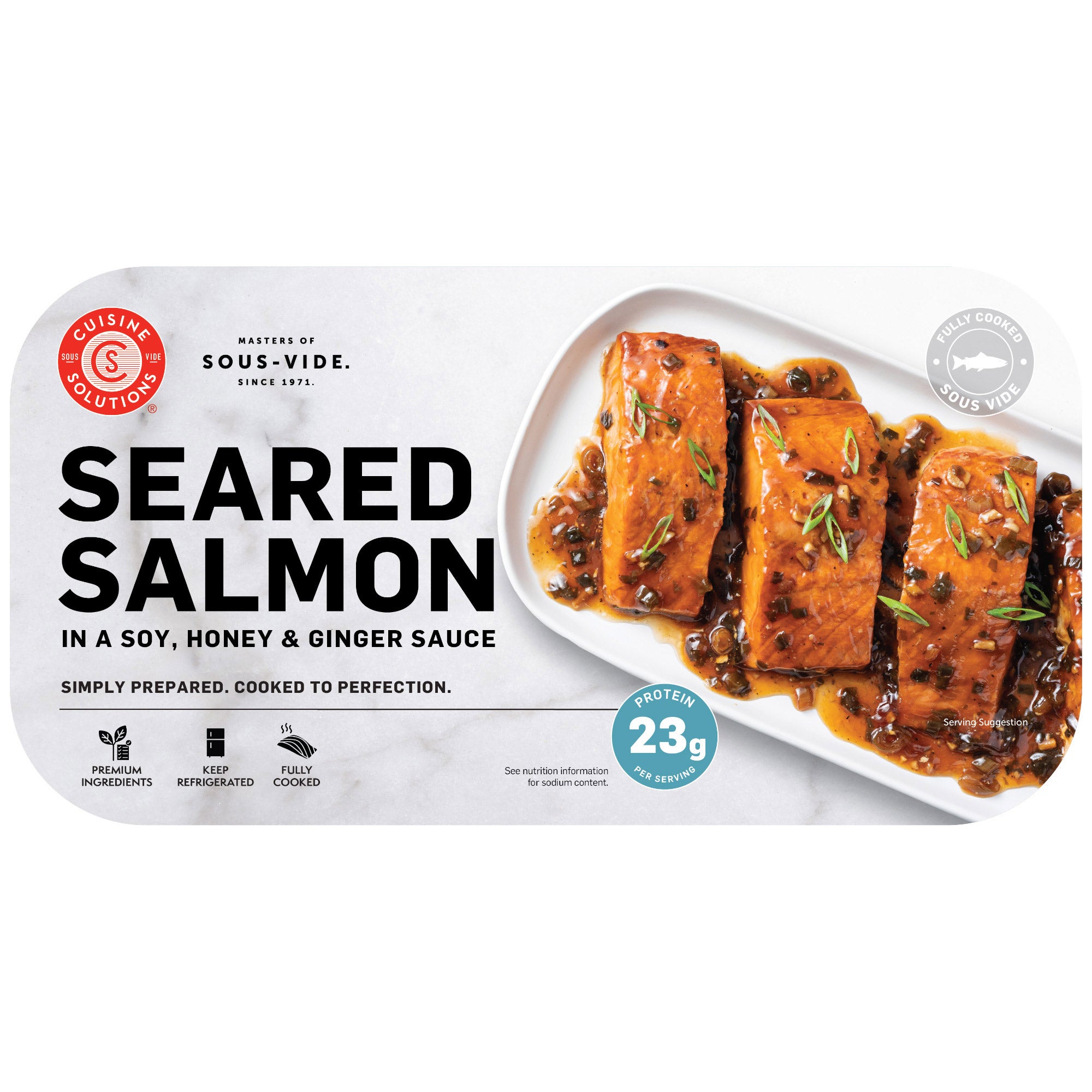 CUISINE SOLUTIONS HONEY GINGER SALMON PRICE PER POUND