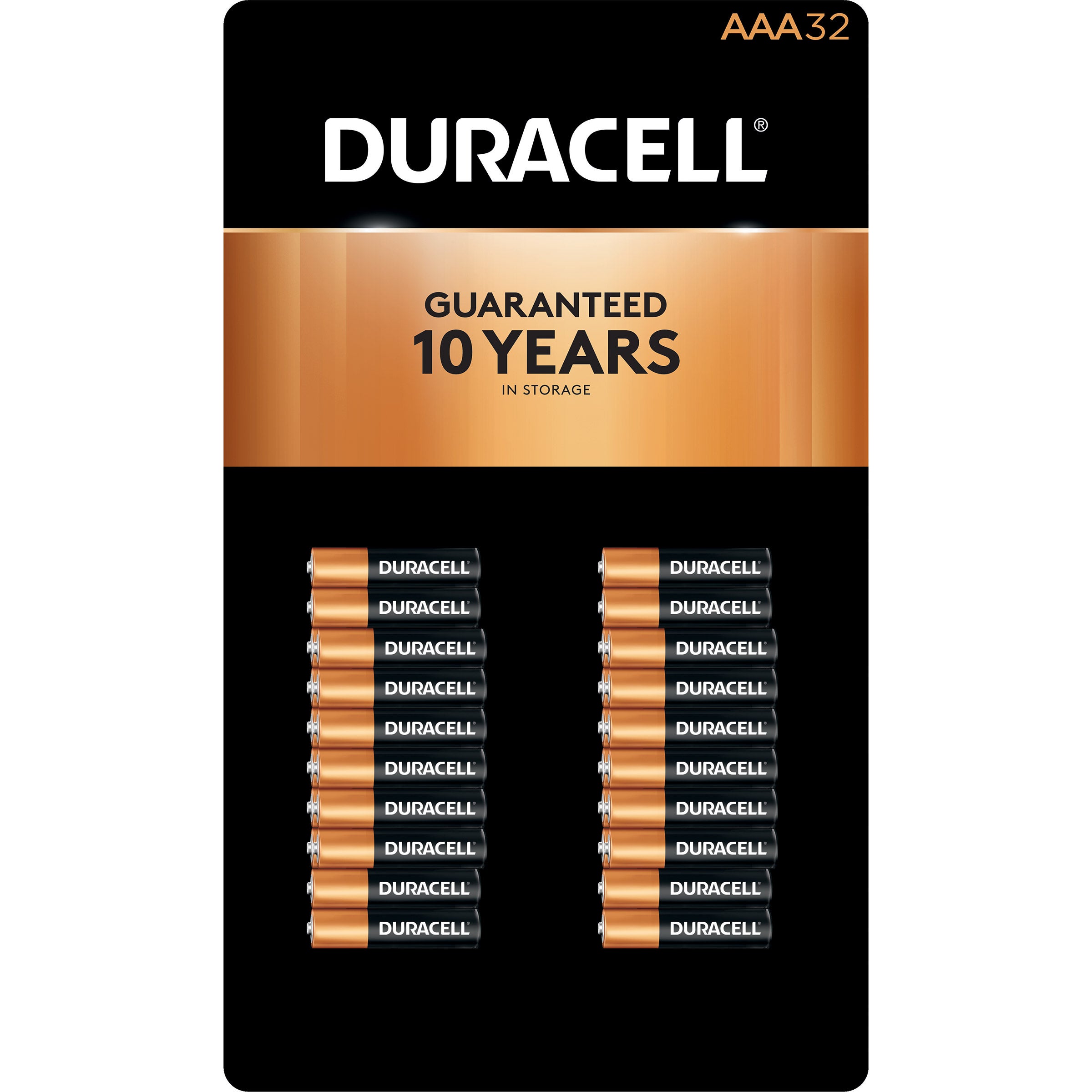 DURACELL ALKALINE BATTERIES AAA 32 PACK - Image 1