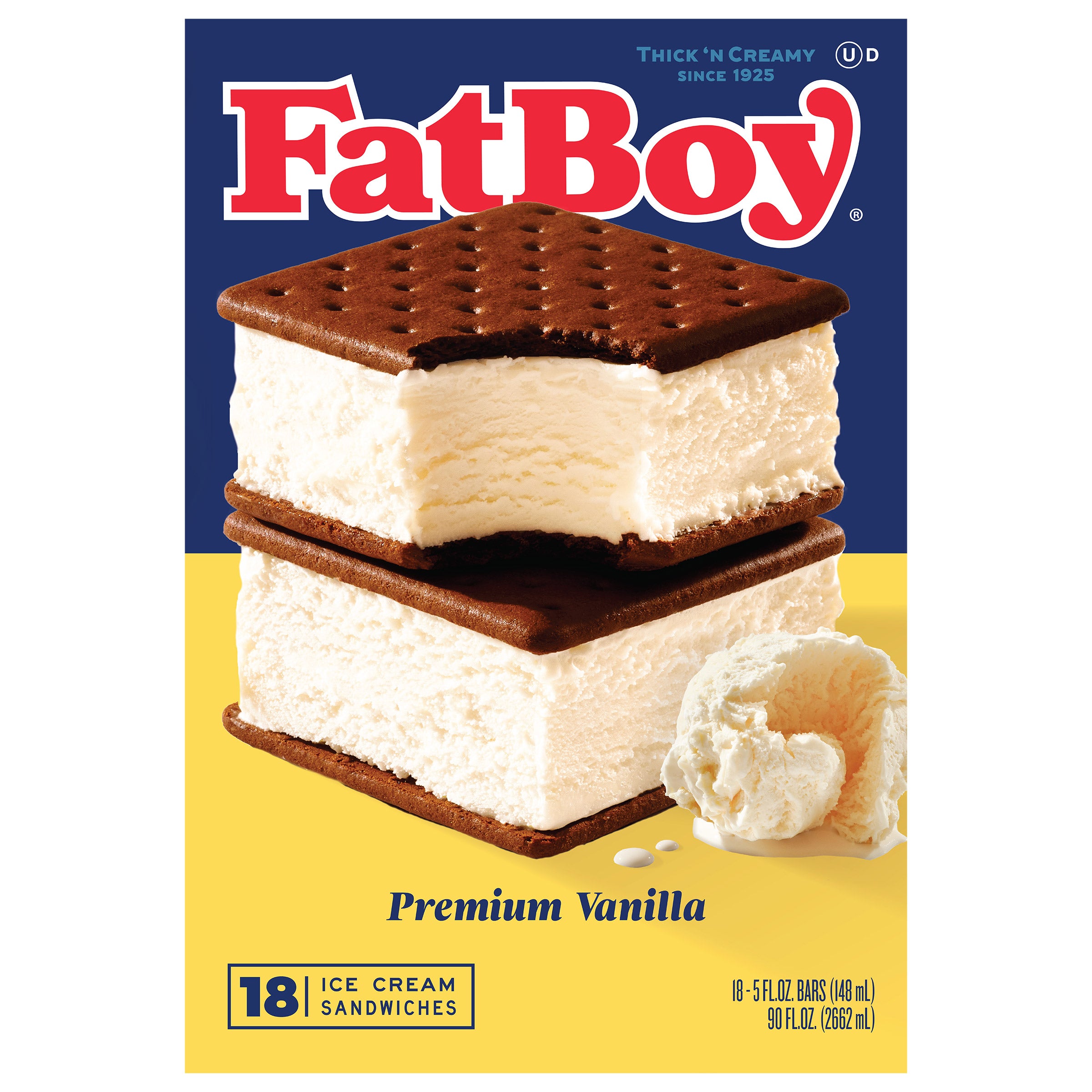 FATBOY ICE CREAM SANDWICHES 18 CT - Image 1