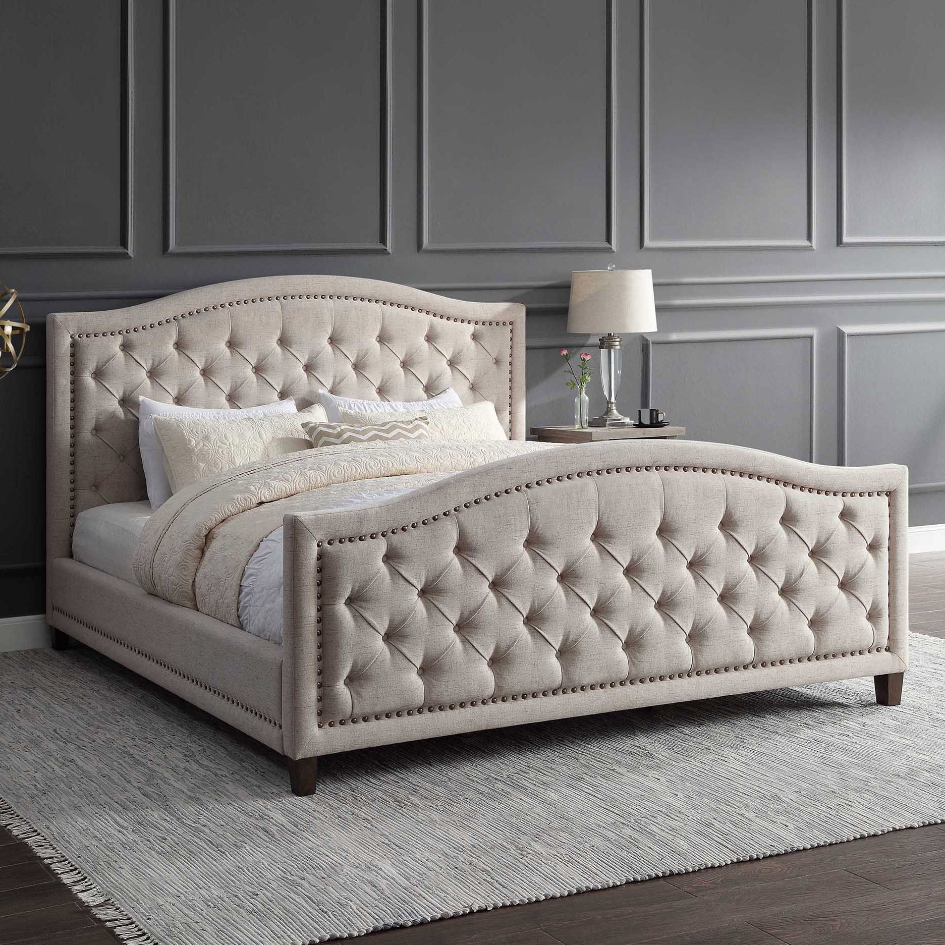 THOMASVILLE UPHOLSTERED KING BED - Image 1