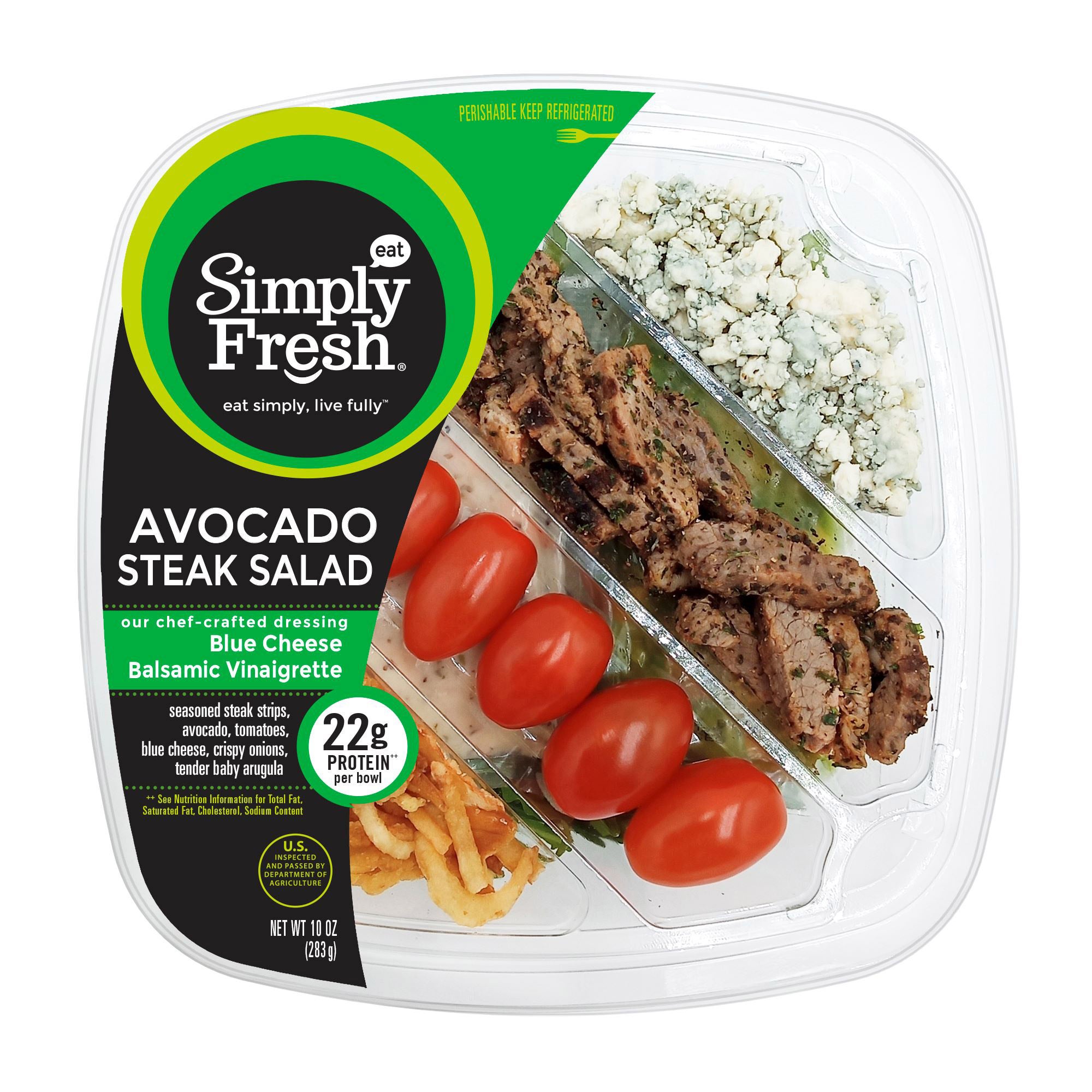 SIMPLY FRESH AVOCADO STEAK SALAD 2/10.0 OZ