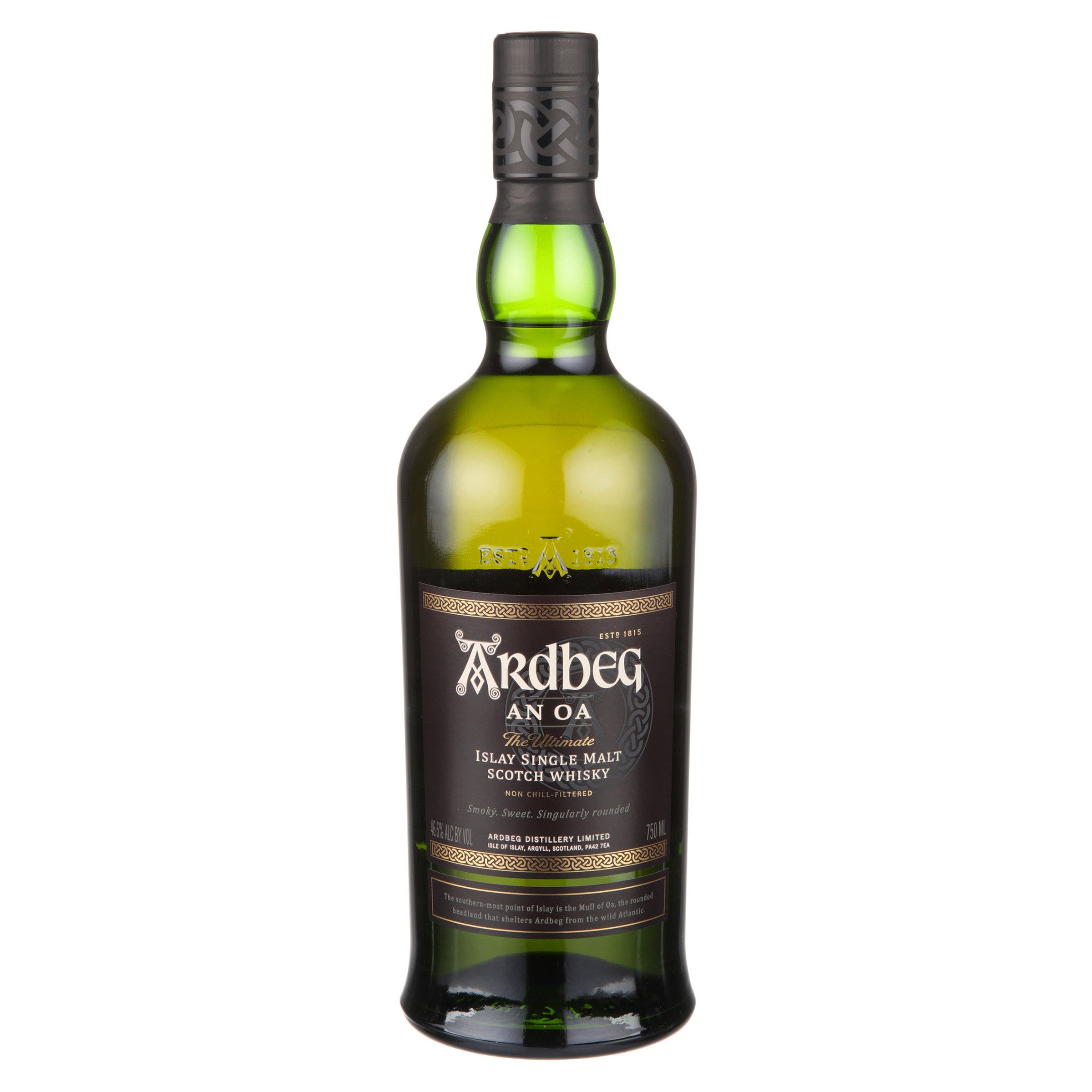 ARDBEG AN OA ISLAY SINGLE MALT SCOTLAND 750ML