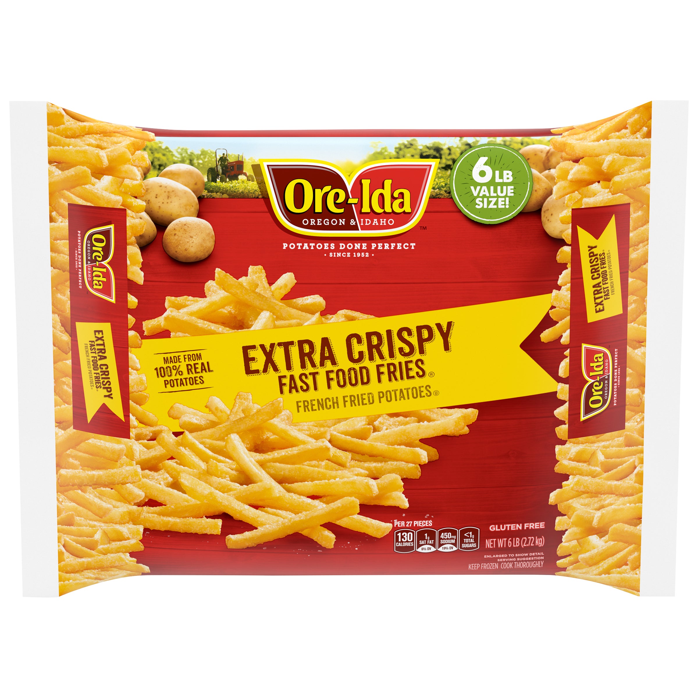 ORE-IDA EXTRA-CRISPY FAST FOOD FRIES 6 LBS - Image 1