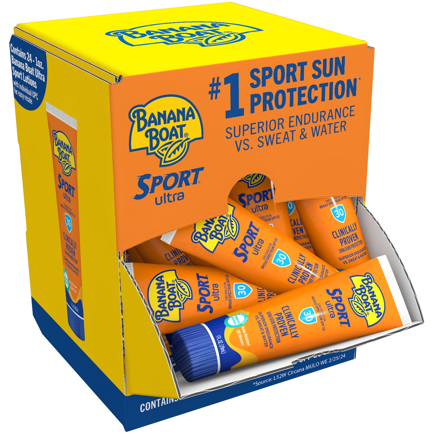 BANANA BOAT SPORT LOTION SPF 30 24CT