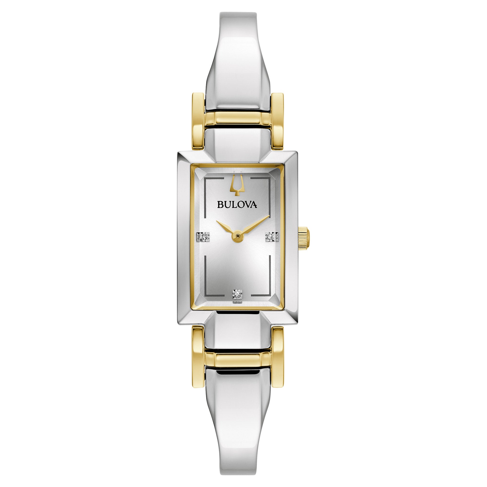 BULOVA CLASSIC DIAMOND TWO-TONE STAINLESS QUARTZ WOMENS WATCH - Image 1