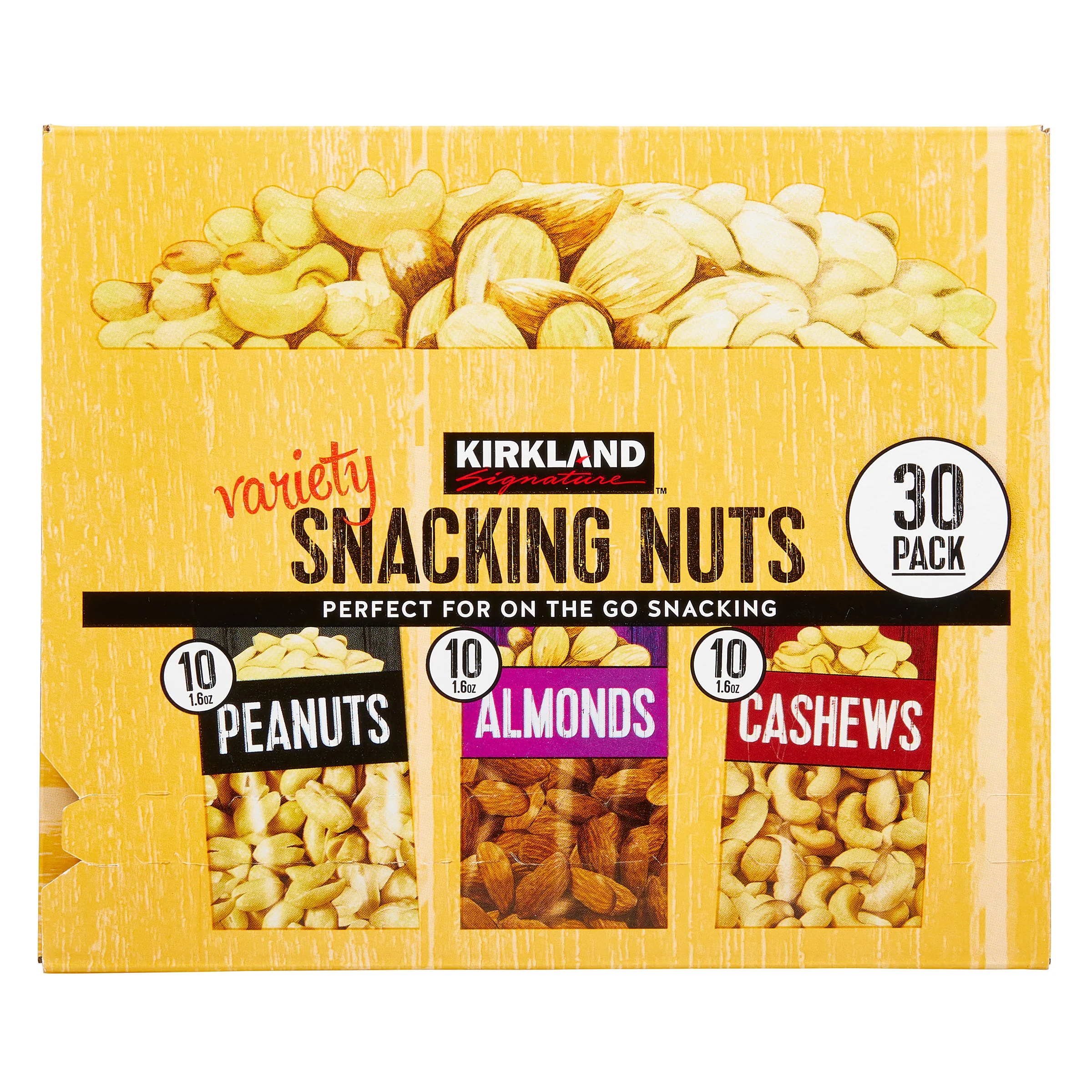 KIRKLAND SIGNATURE SNACKING NUTS VARIETY 30 CT - Image 1