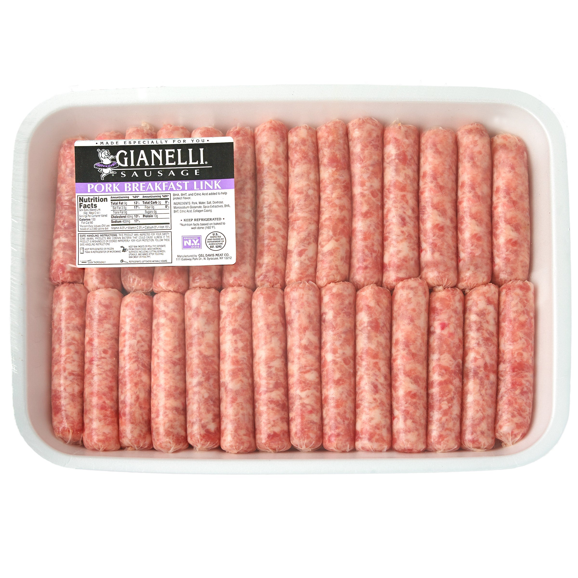GIANELLI BREAKFAST SAUSAGE PRICE PER POUND