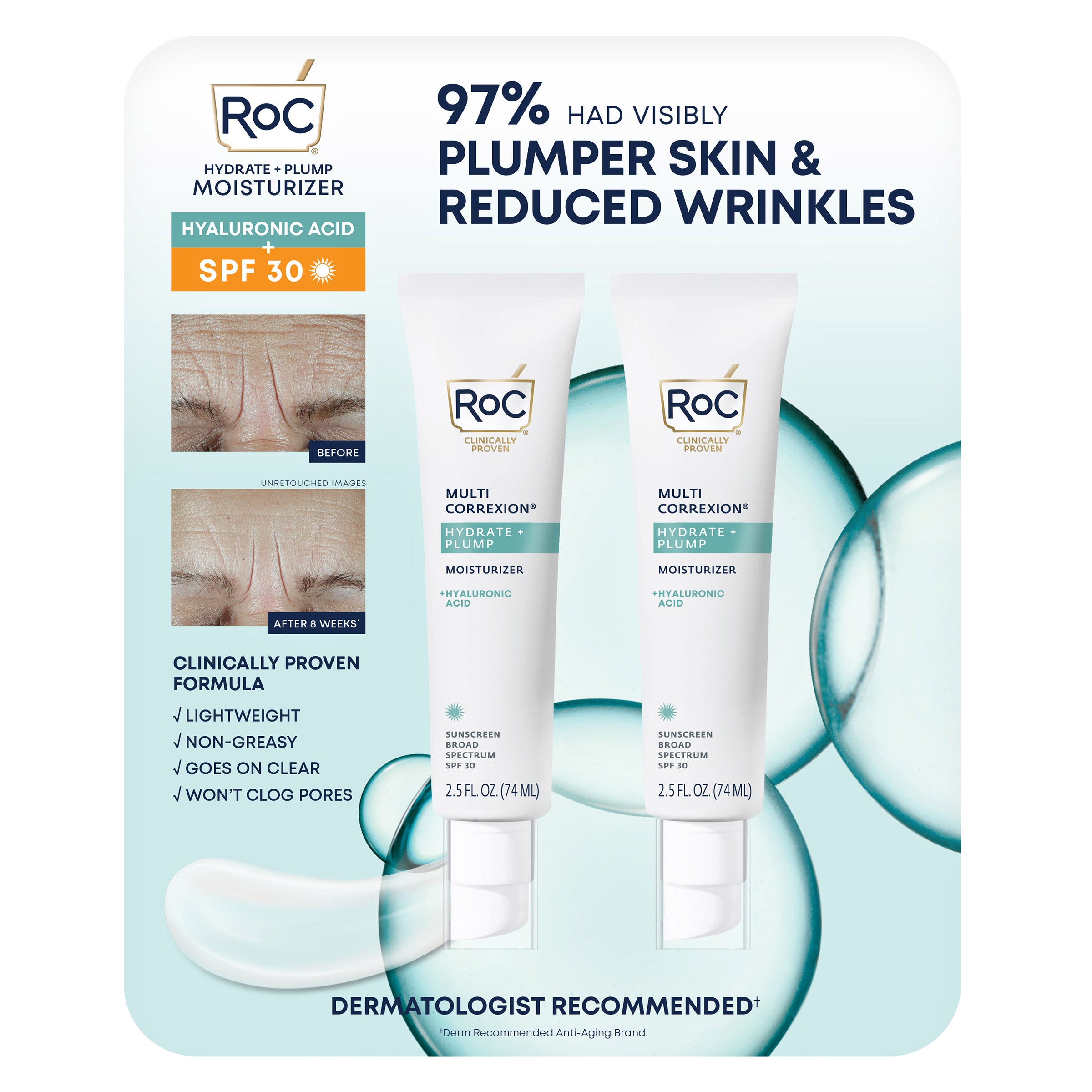 ROC HYDRATE & PLUMP MOISTURIZER SPF 30