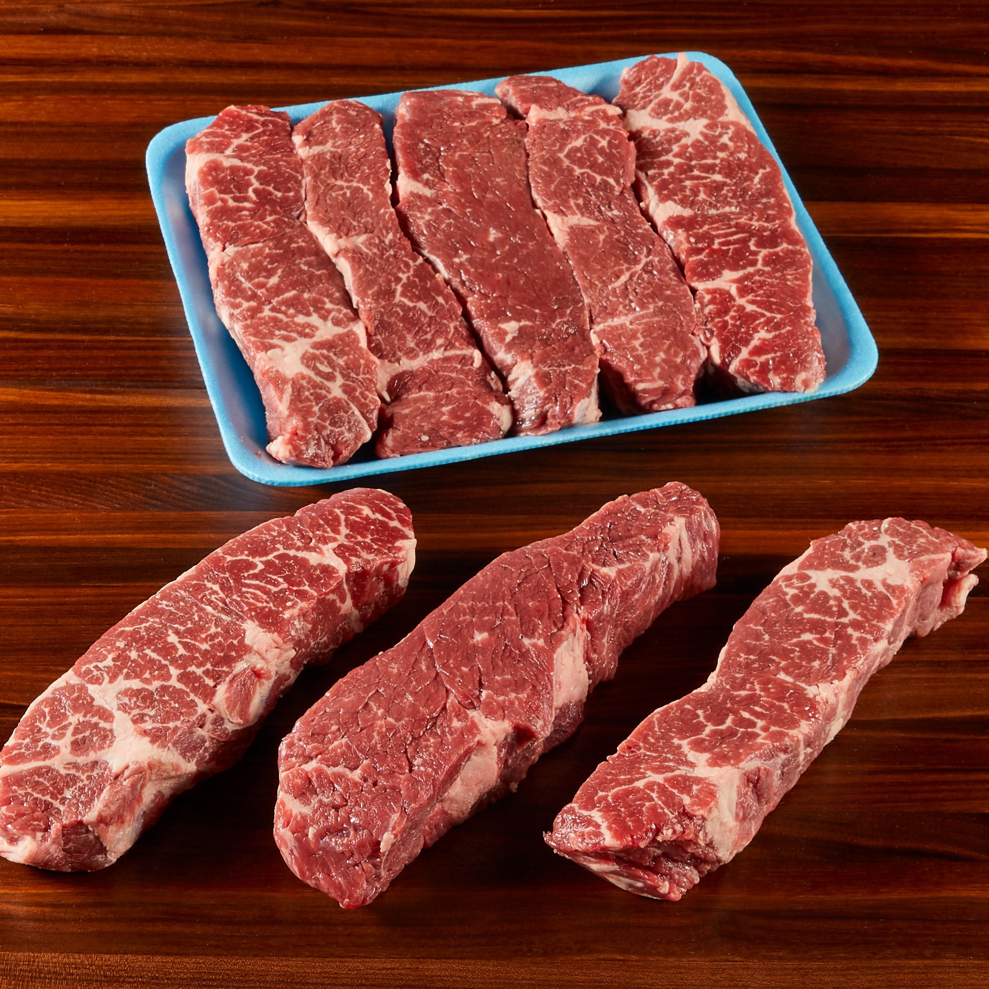 BEEF CHUCK SHORT RIBS BONELESS USDA PRIME PER LB.