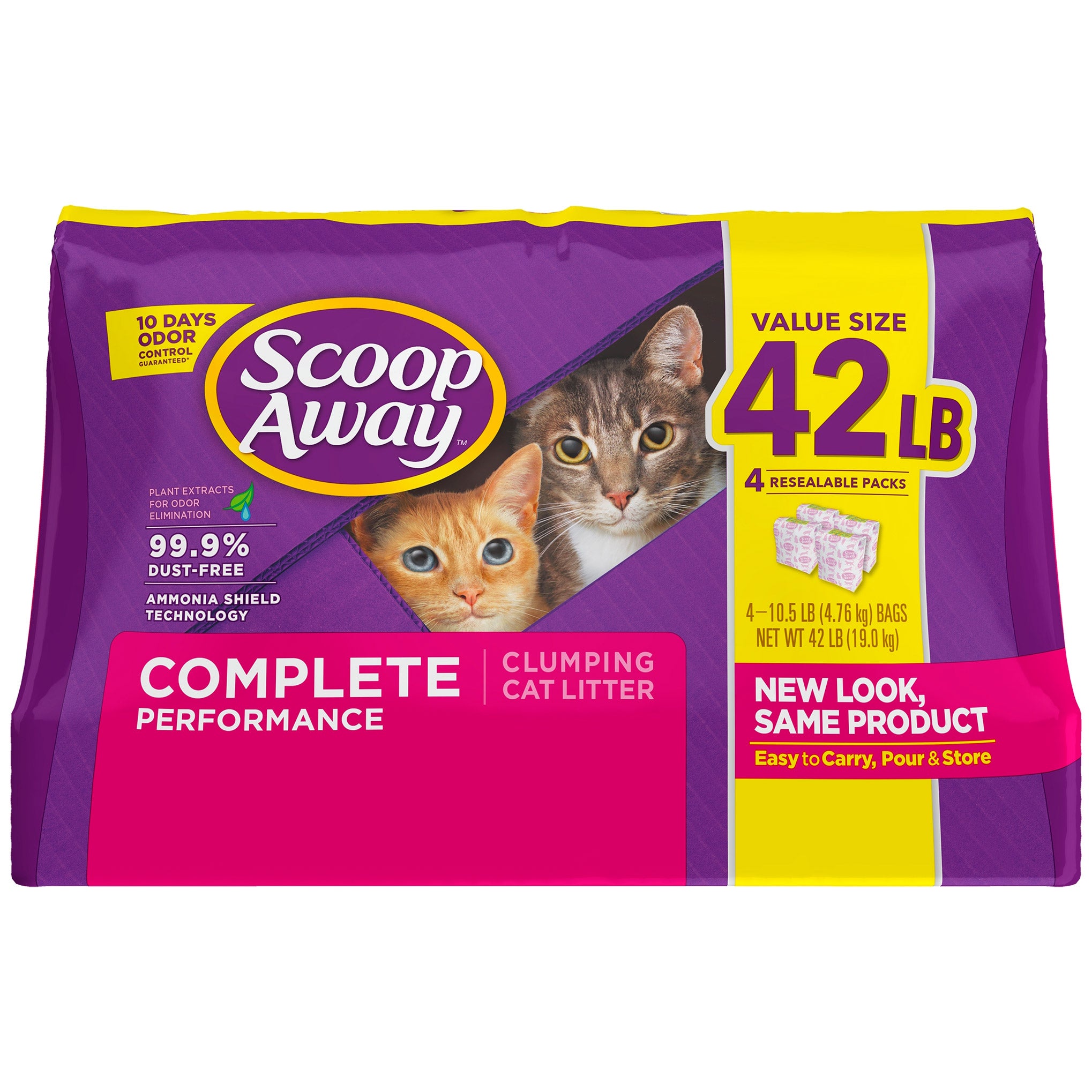 SCOOP AWAY COMPLETE CAT LITTER 42 POUNDS