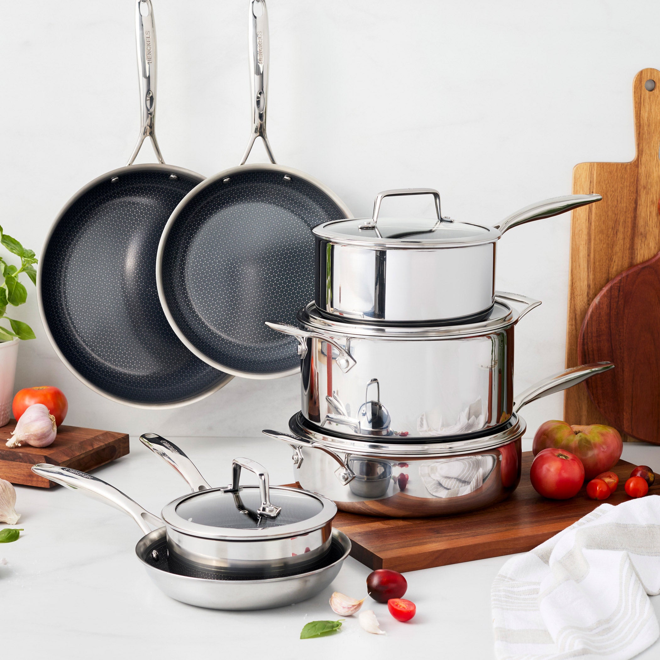 HENCKELS PARADIGM CERAMIC 11-PC COOKWARE SET