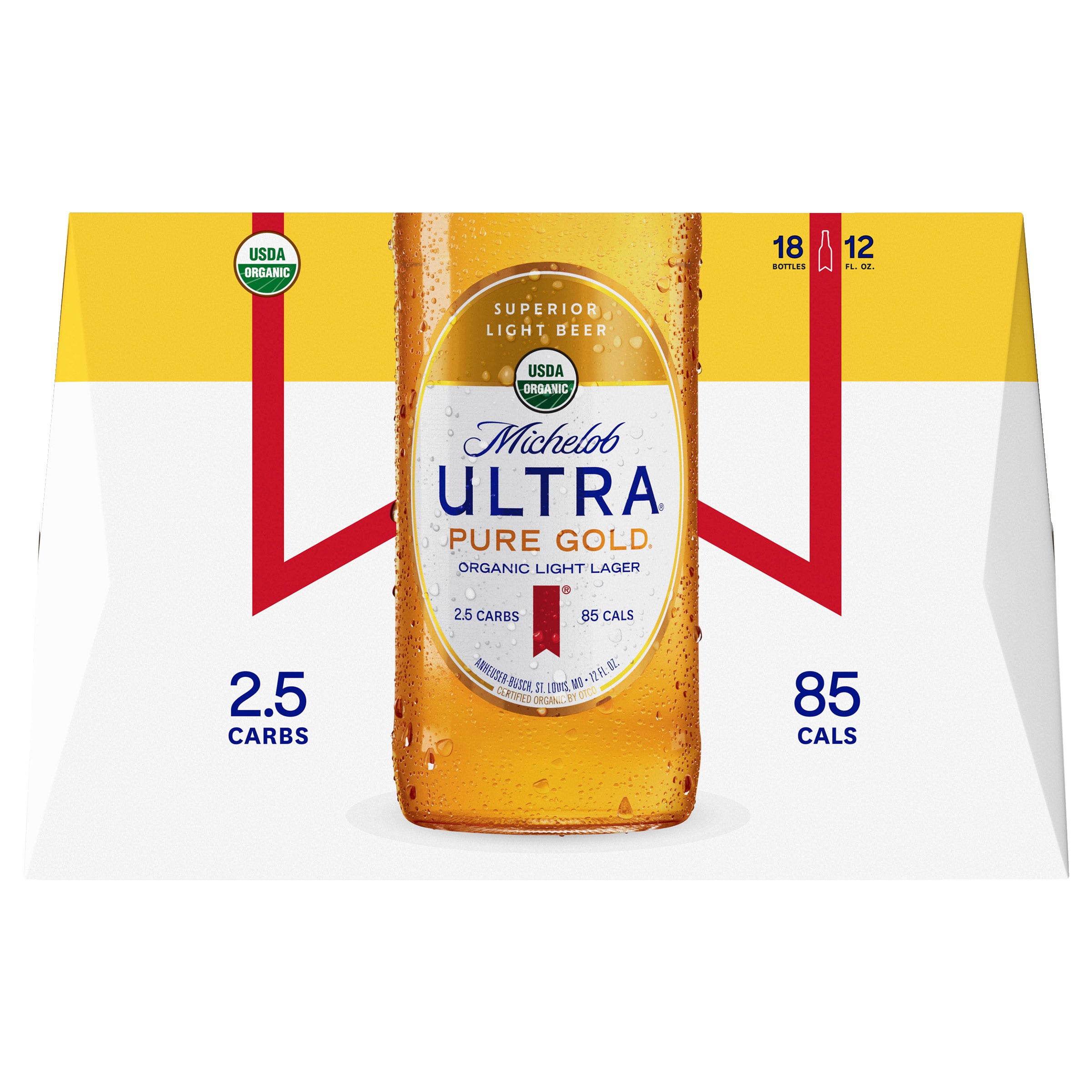 MICHELOB ULTRA PURE GOLD 18/12OZ BOTTLES