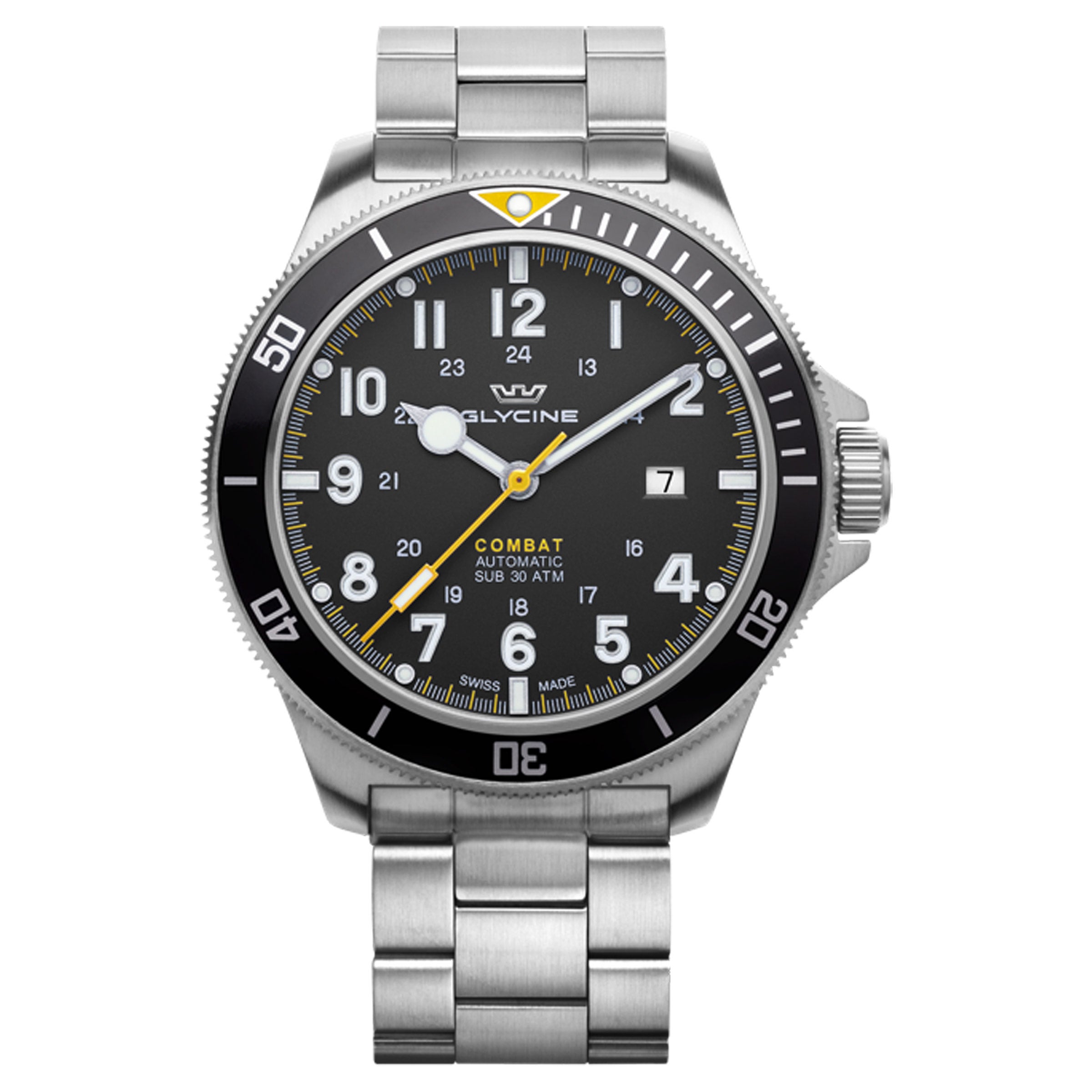 GLYCINE COMBAT SUB STAINLESS STEEL MEN'S AUTOMATIC WATCH - Image 1