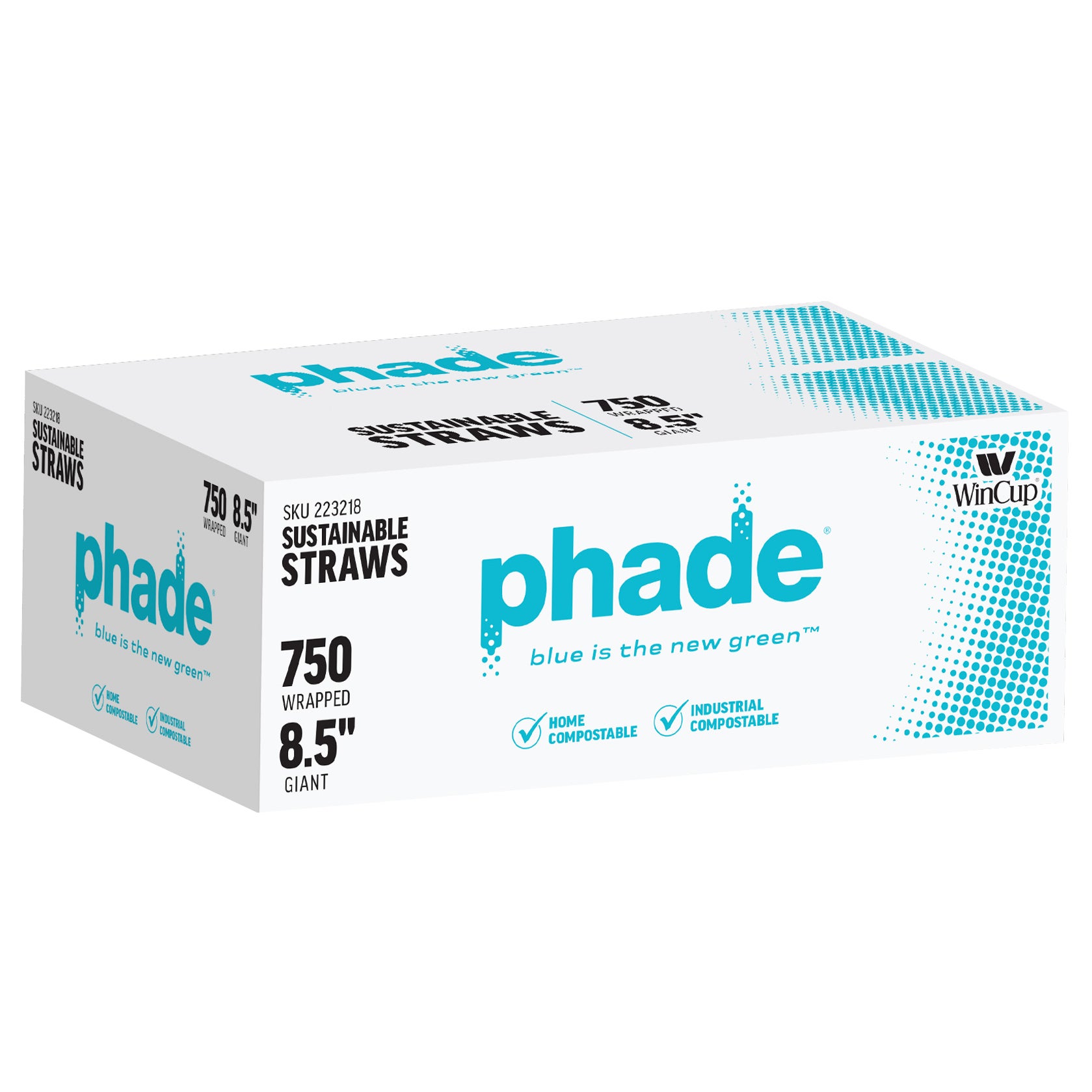 PHADE COMPOSTABLE STRAW 8.5¨ 750 CT