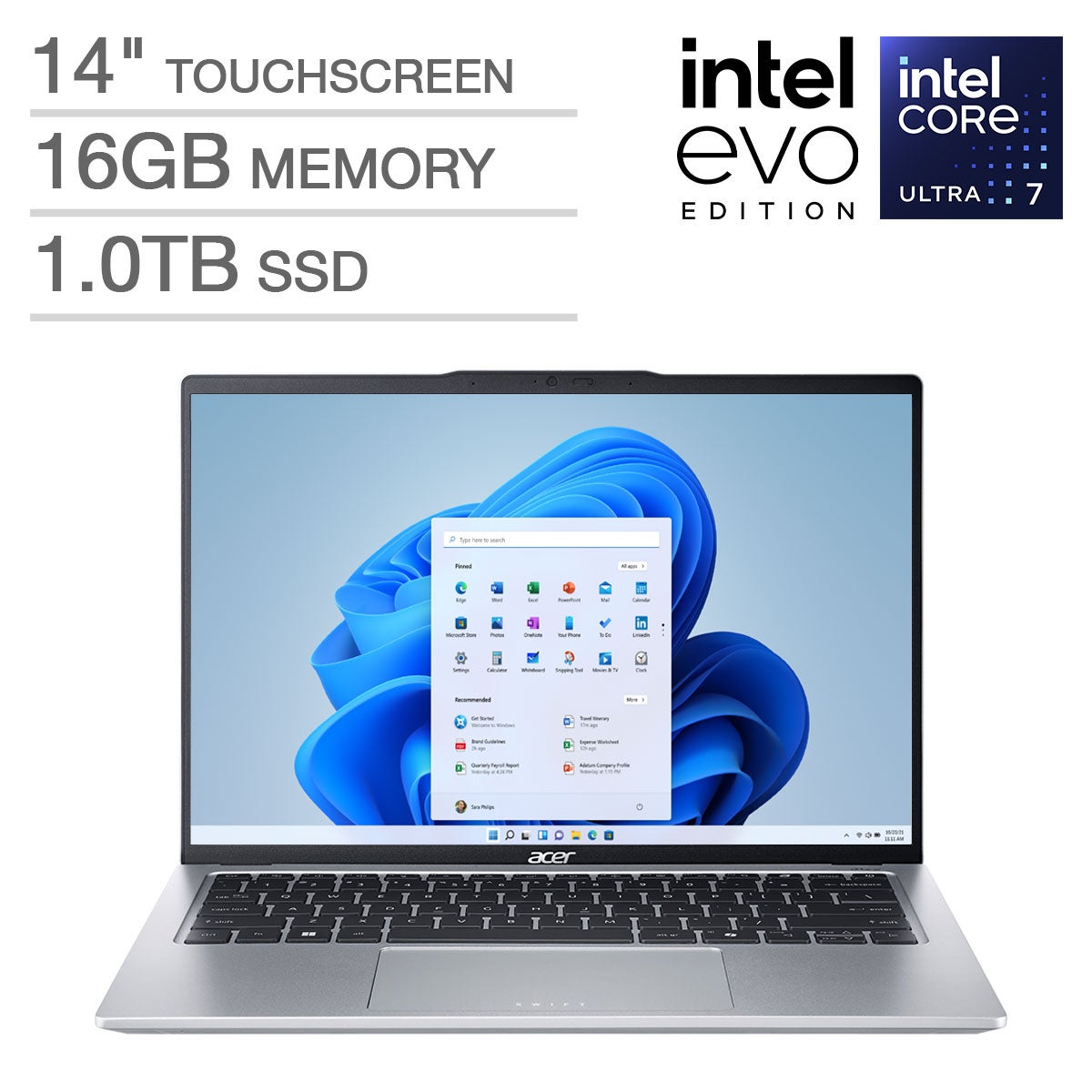 ACER SWIFT GO 14¨ TOUCHSCREEN LT INTEL EVO PLATFORM >