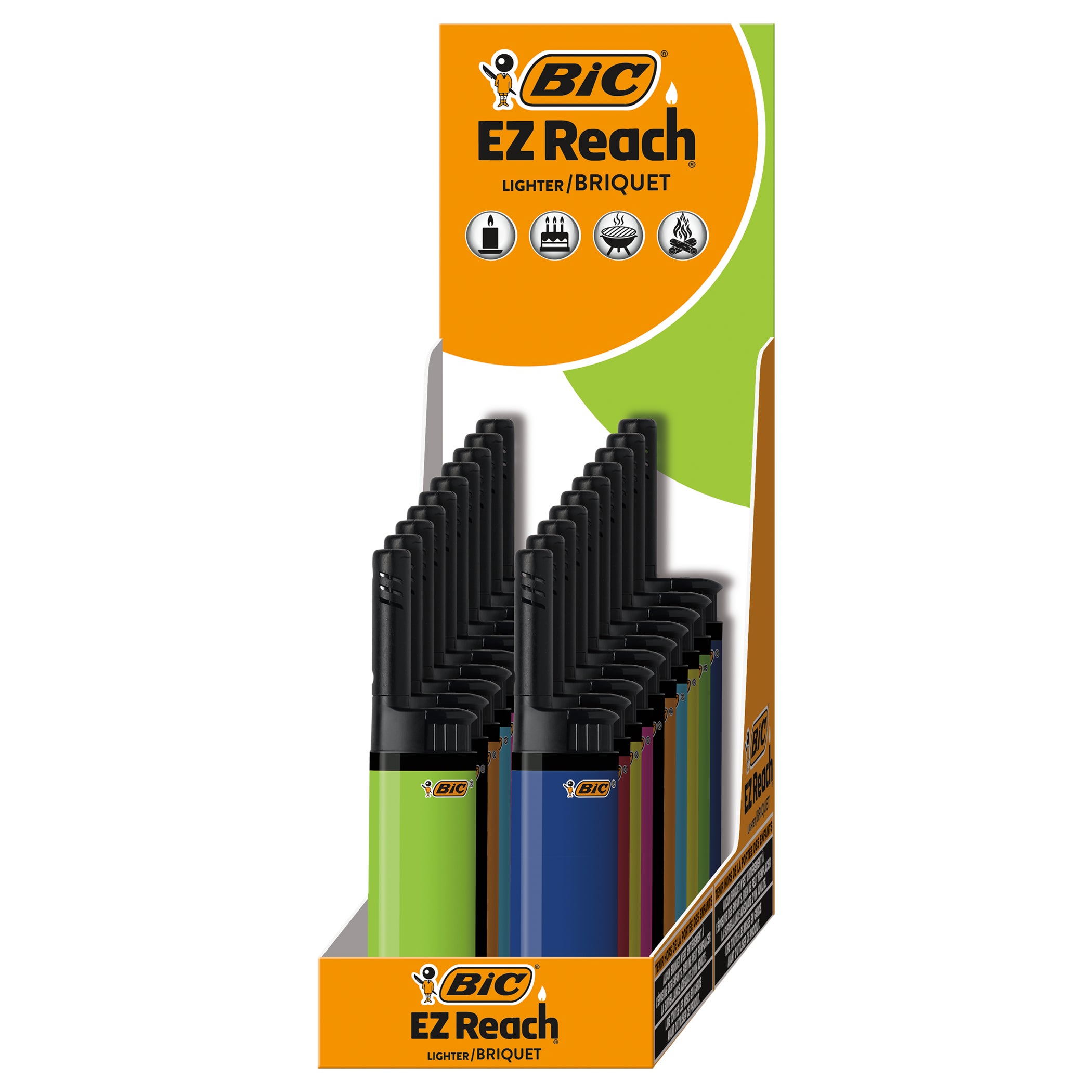 BIC LIGHTERS EZ REACH 20CT