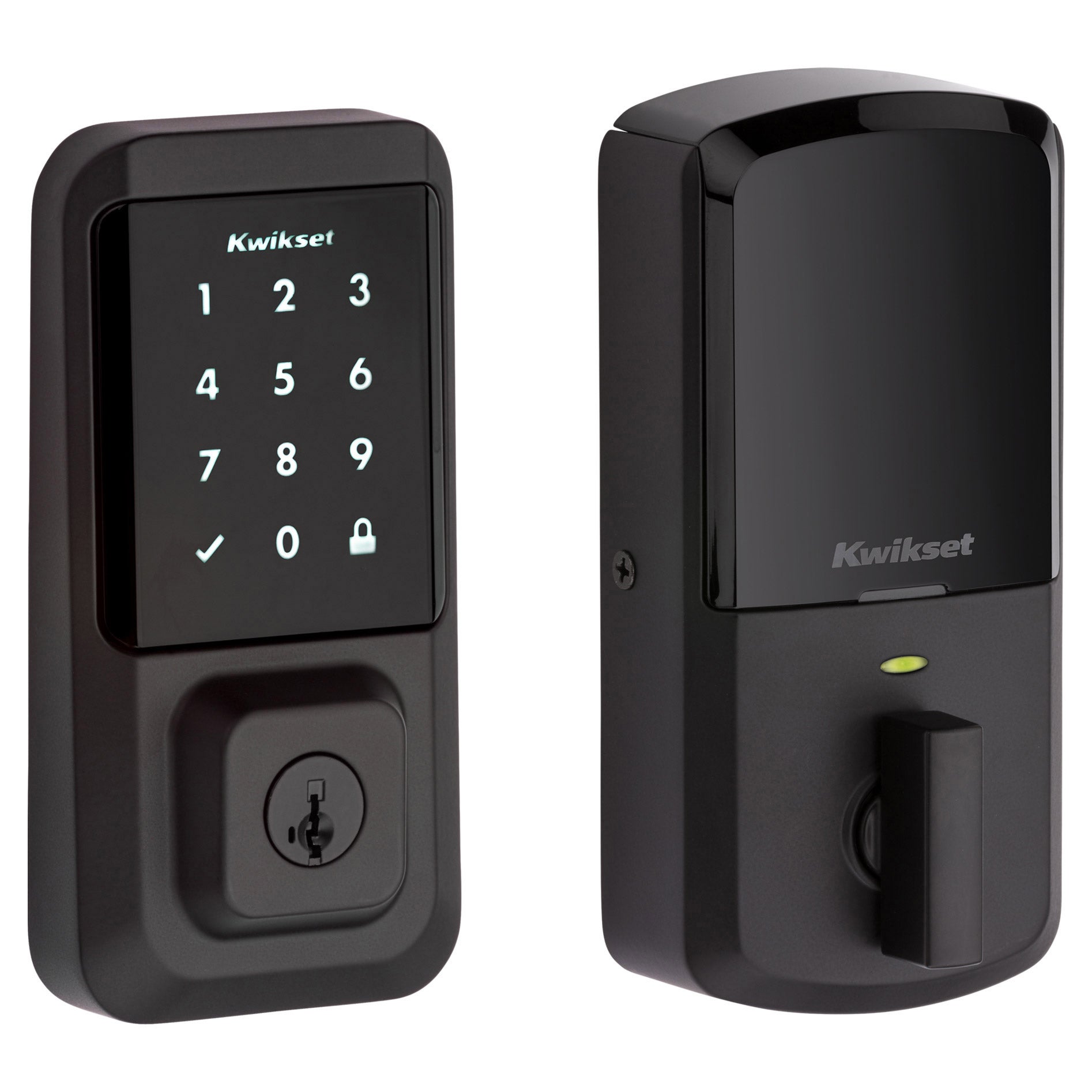 KWIKSET HALO TOUCHSCRN SMARTCODE DOOR LOCK BLACK/NICKEL FINISHES^