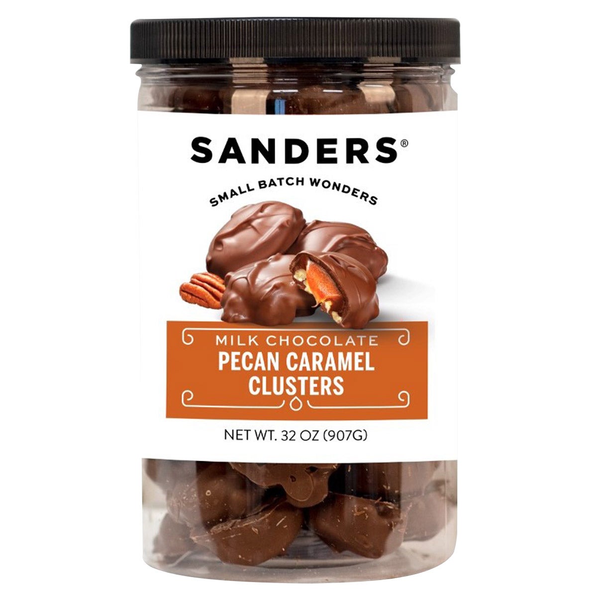 SANDERS PECAN CARAMEL CLUSTERS 32 OUNCES