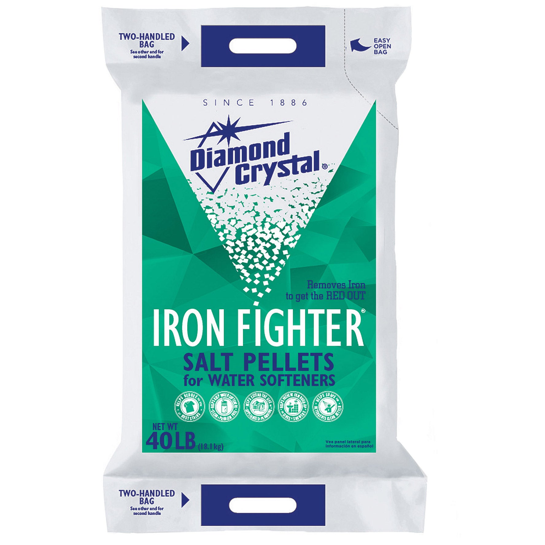 DIAMOND CRYSTAL IRON FIGHTER PELLETS 40 POUND BAG