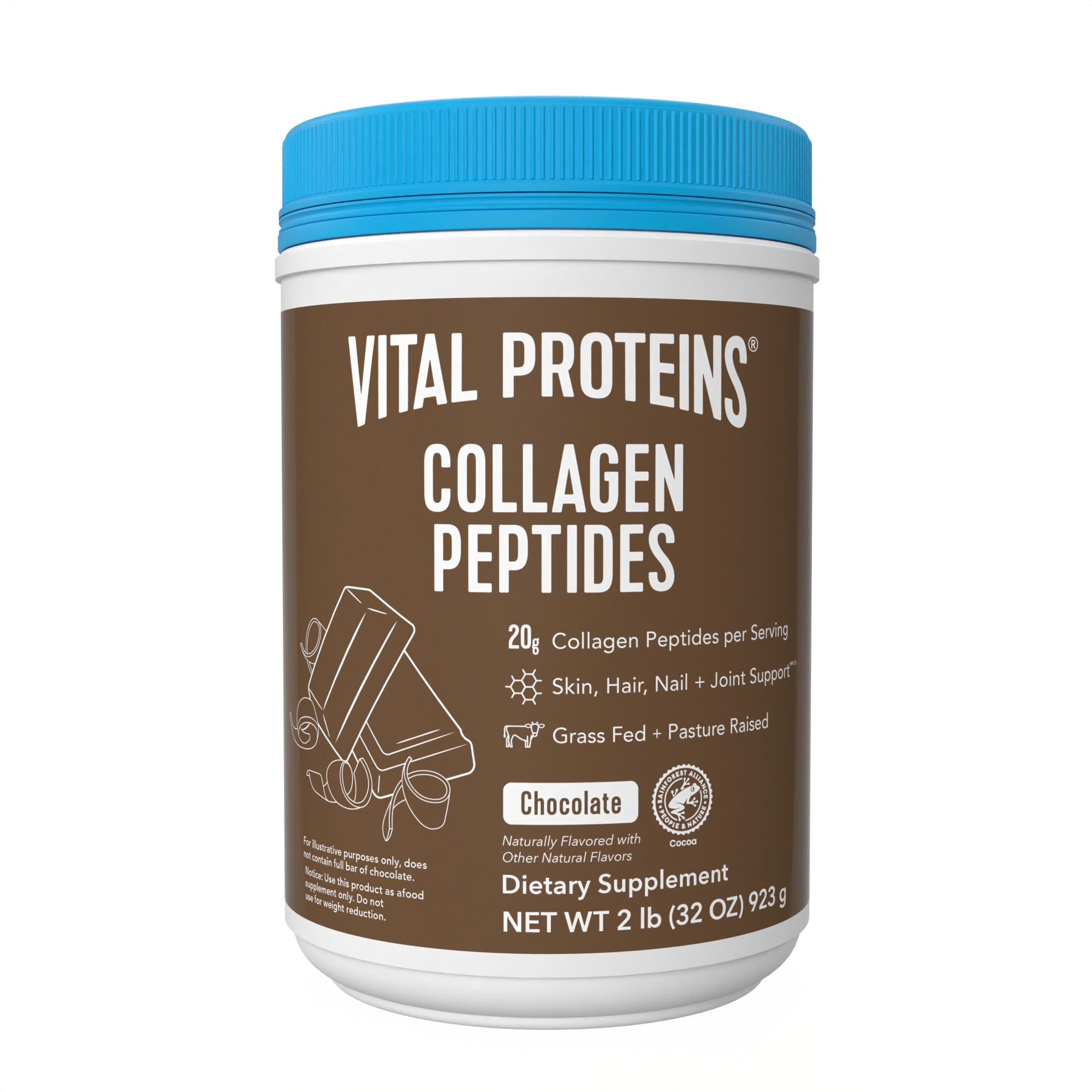 VITAL PROTEINS COLLAGEN PEPTIDES CHOCOLATE, 2 LBS