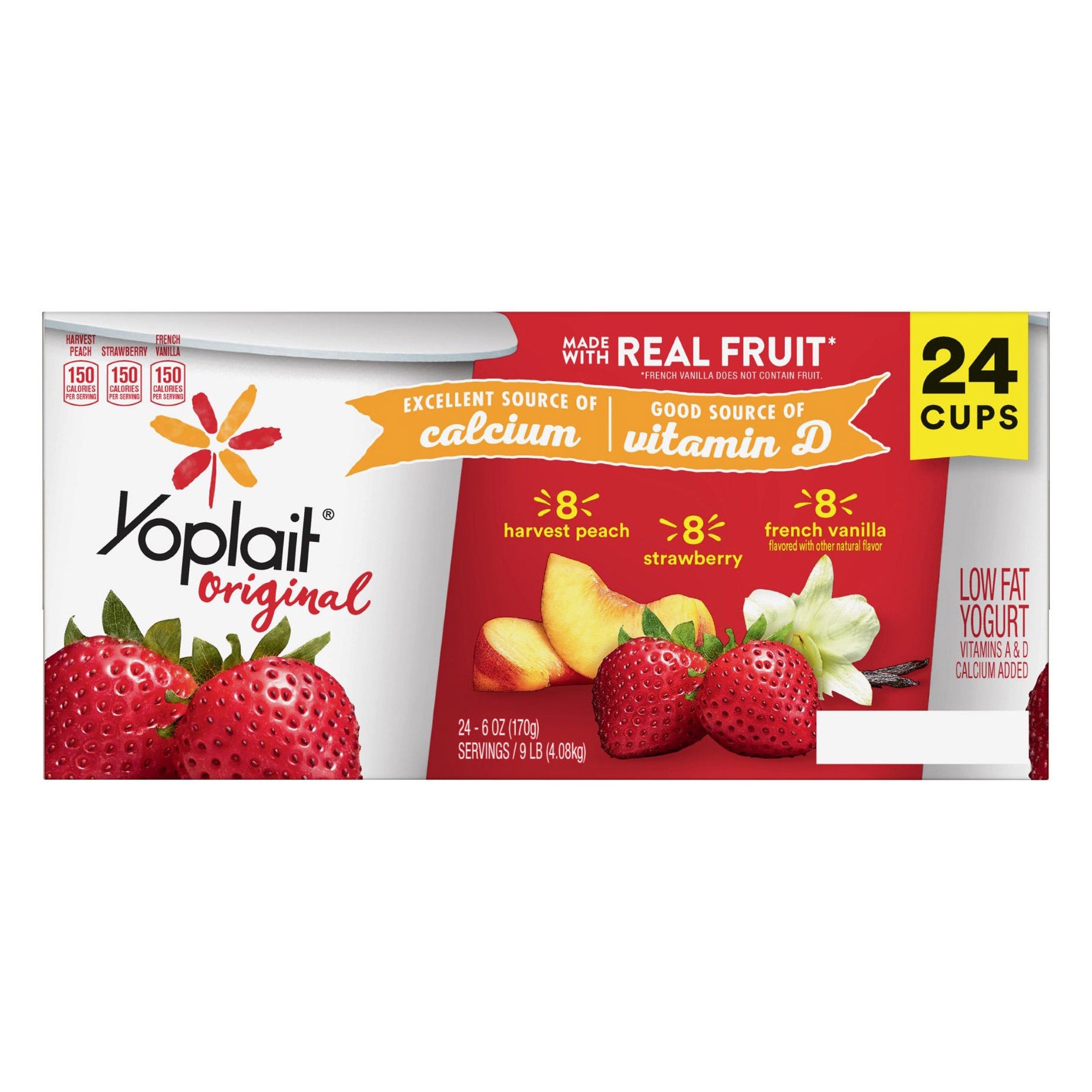 YOPLAIT ORIGINAL VARIETY PACK 24/6 OZ